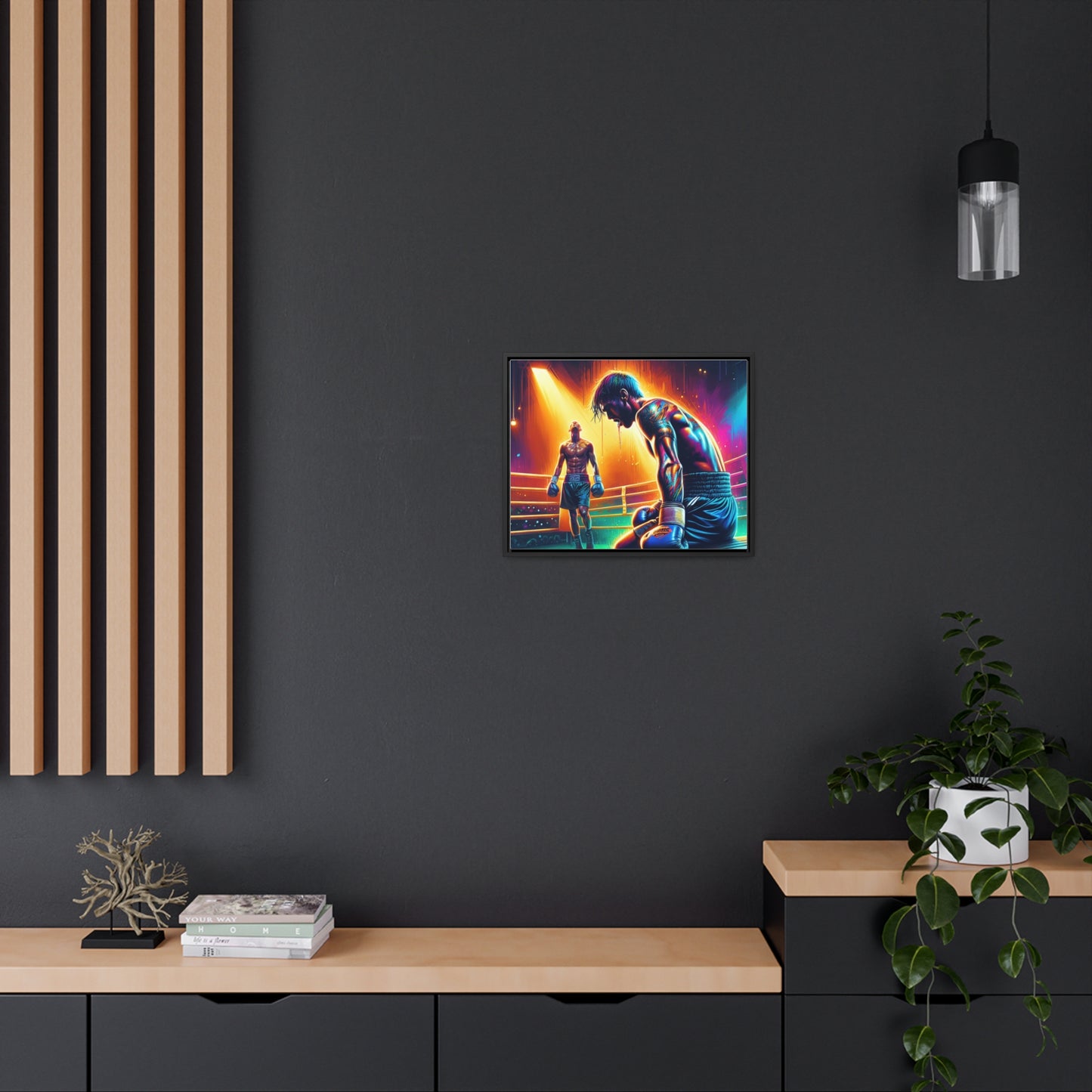 DEFY DEFEAT | Horizontal Framed Canvas