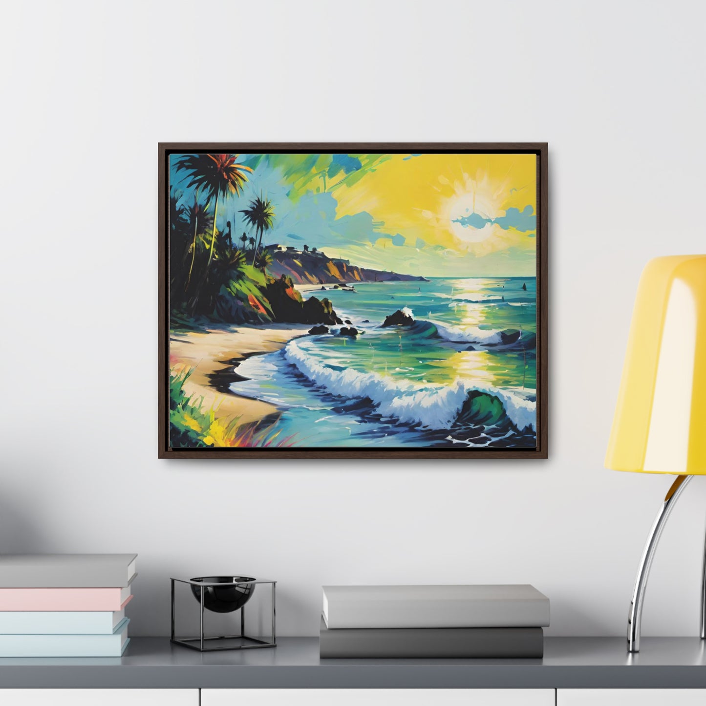 FIND YOUR HAPPY PLACE | Horizontal Framed Canvas