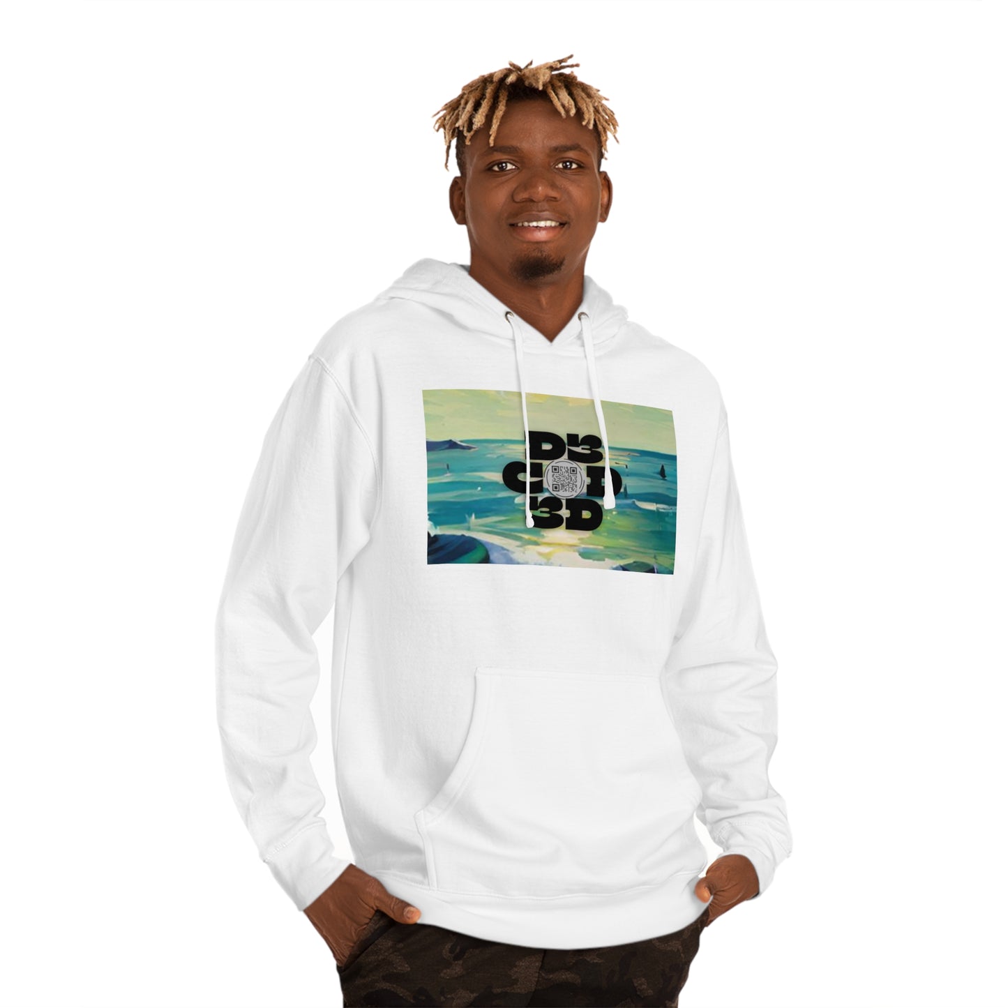 ENCODED | FIND YOUR HAPPY PLACE | Unisex Hooded Sweatshirt