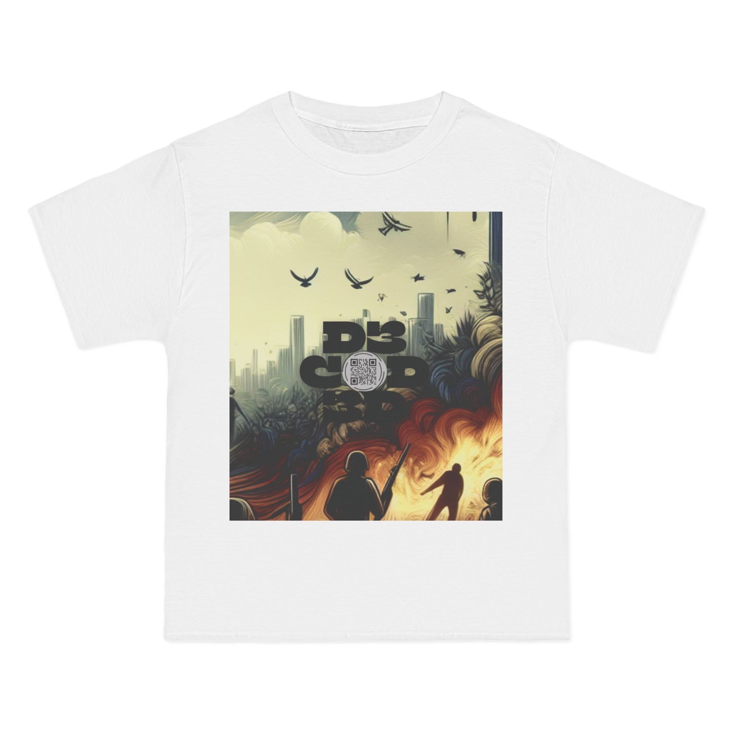 ENCODED | FEAR NO EVIL | Unisex Beefy-T®  Short-Sleeve T-Shirt