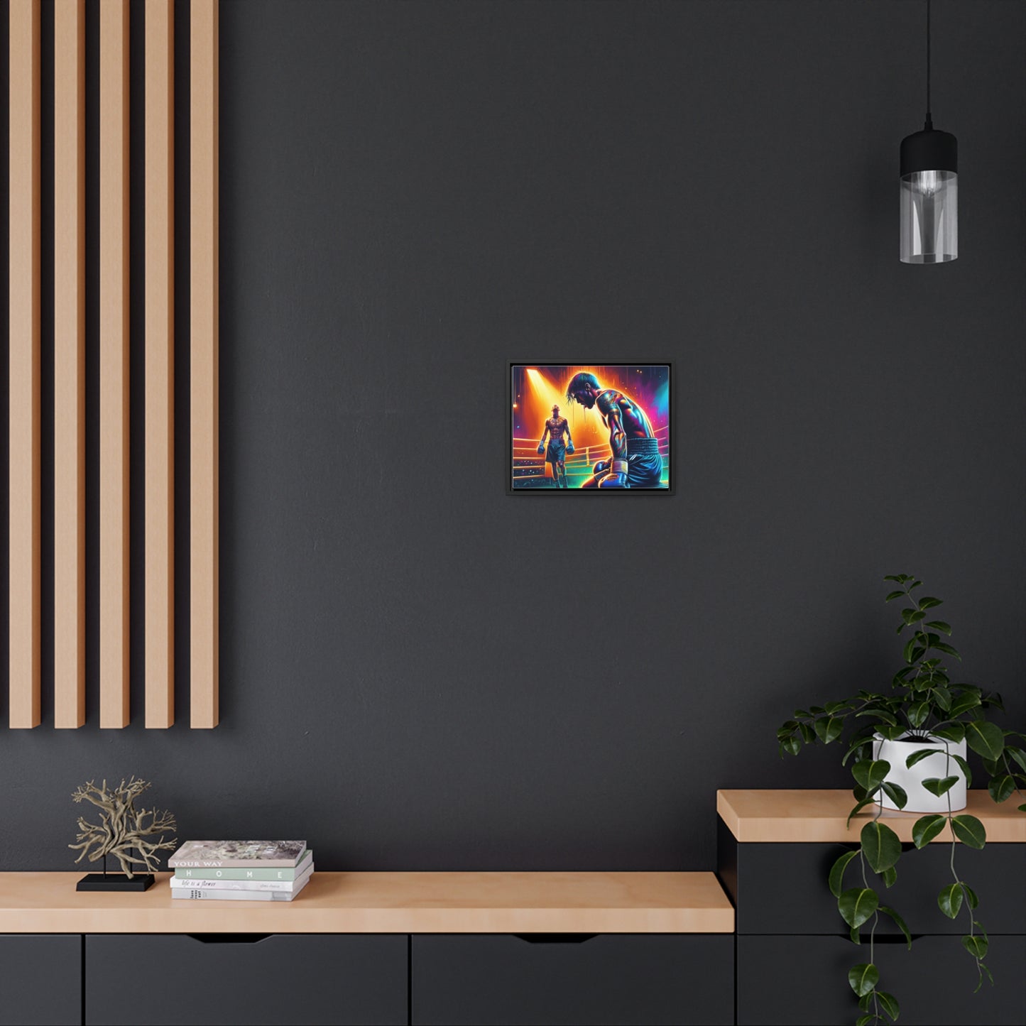 DEFY DEFEAT | Horizontal Framed Canvas