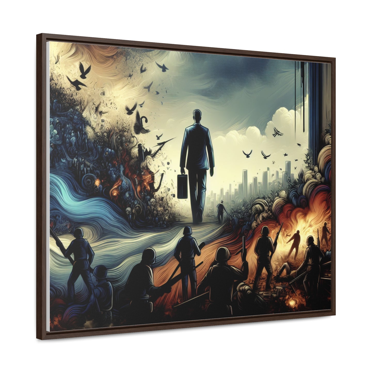 FEAR NO EVIL | Horizontal Framed Canvas