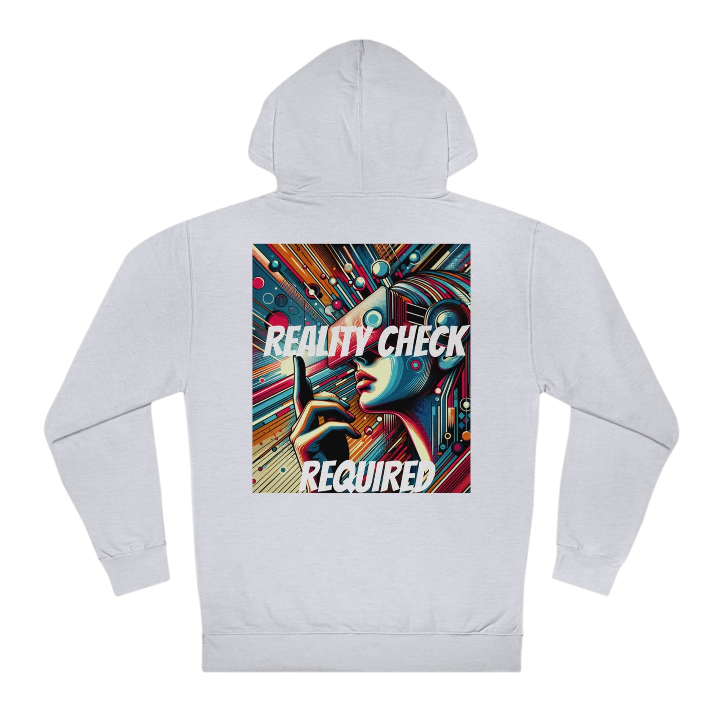 DECODED | REALITY CHECK REQUIRED | Unisex Hooded Sweatshirt