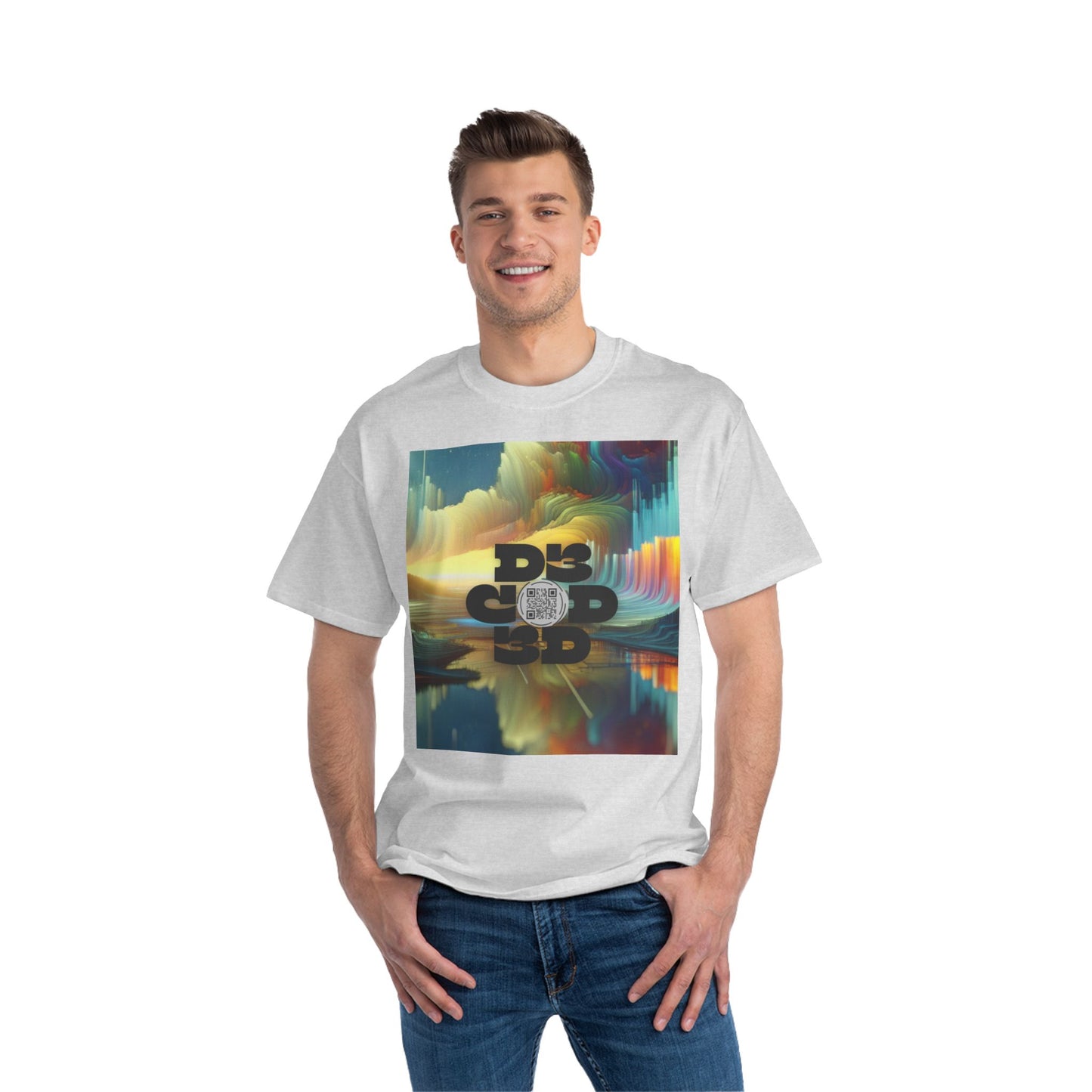 ENCODED | JOURNEY TO THE UNKNOWN | Unisex Beefy-T® short-sleeve T-shirt