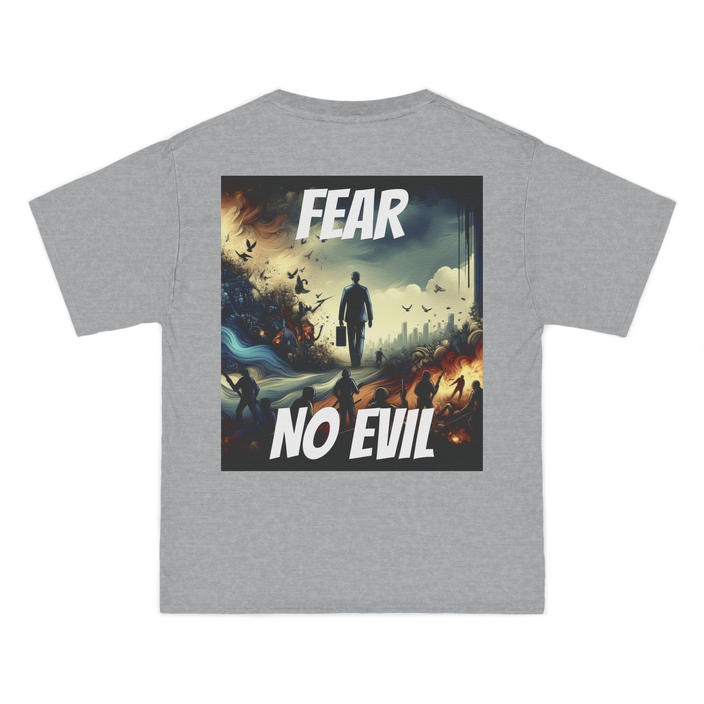 DECODED | FEAR NO EVIL | Unisex Beefy-T®  Short-Sleeve T-Shirt