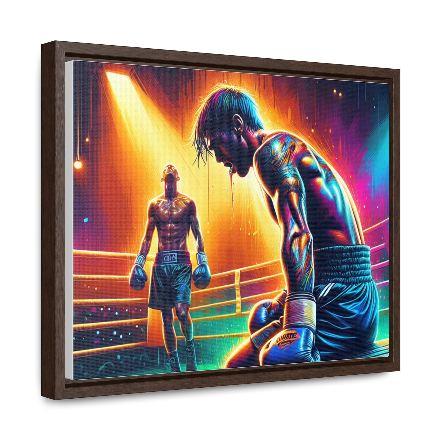 DEFY DEFEAT | Horizontal Framed Canvas