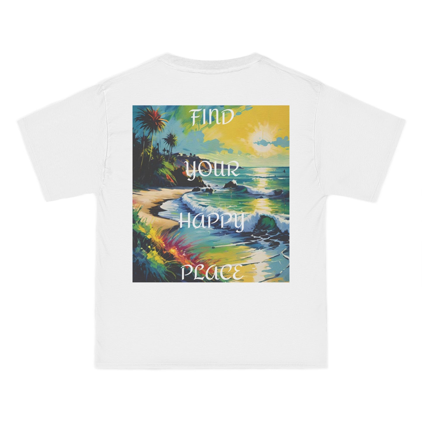 DECODED | FIND YOUR HAPPY PLACE | Unisex Beefy-T®  Short-Sleeve T-Shirt