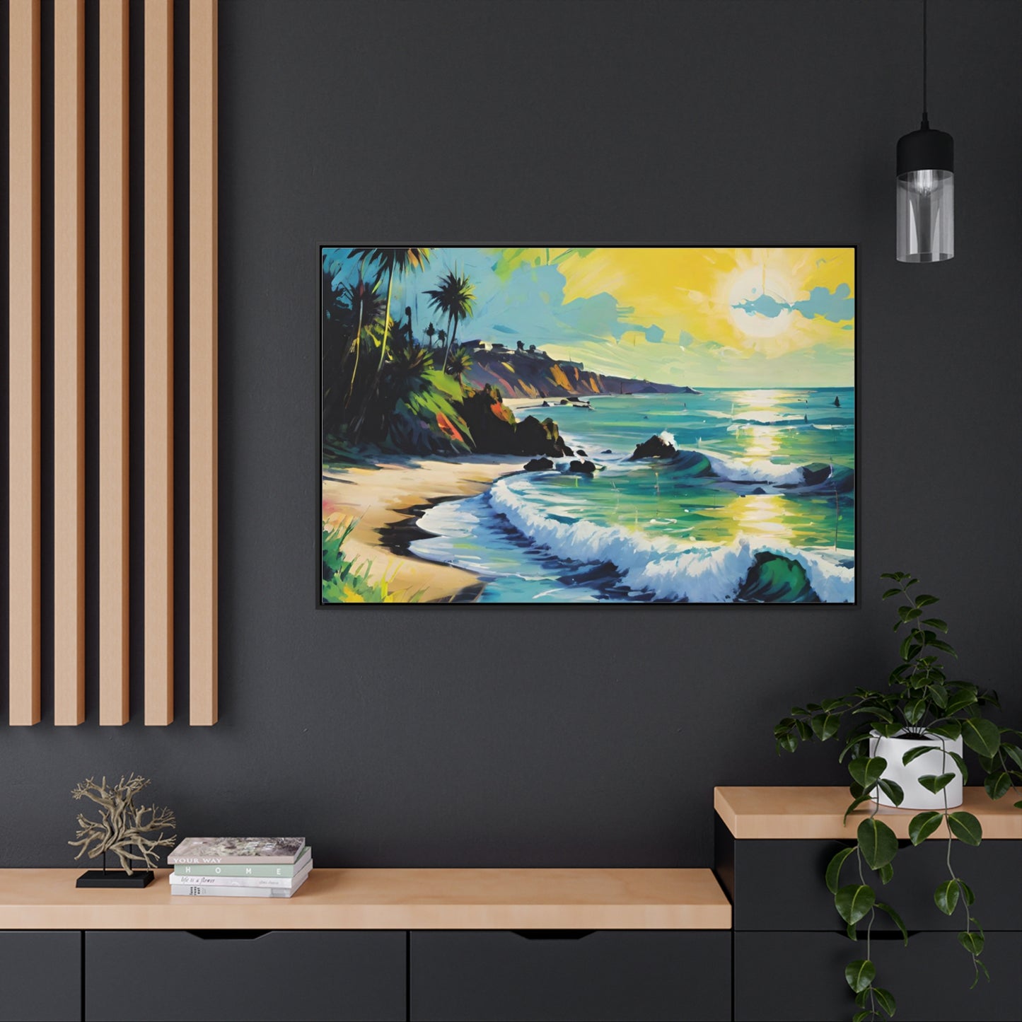 FIND YOUR HAPPY PLACE | Horizontal Framed Canvas