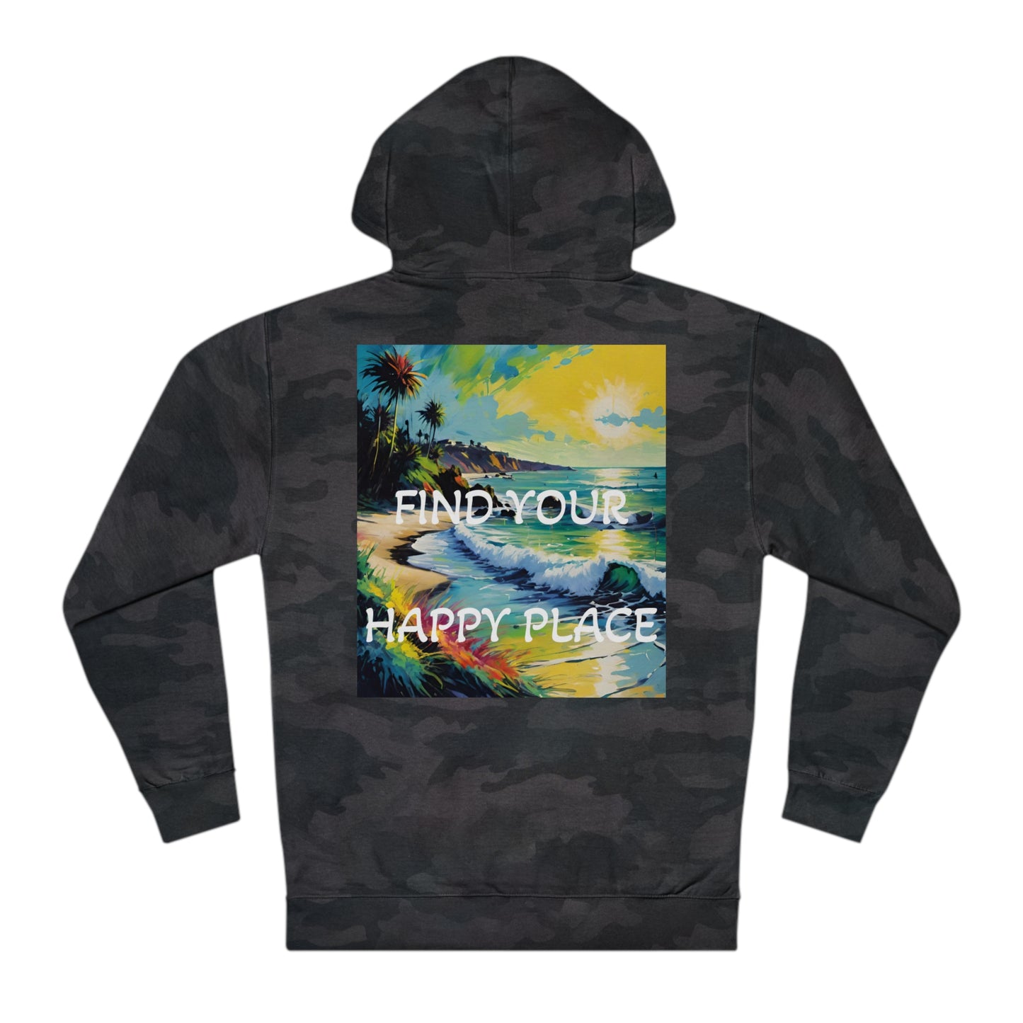 DECODED | FIND YOUR HAPPY PLACE | Unisex Hooded Sweatshirt