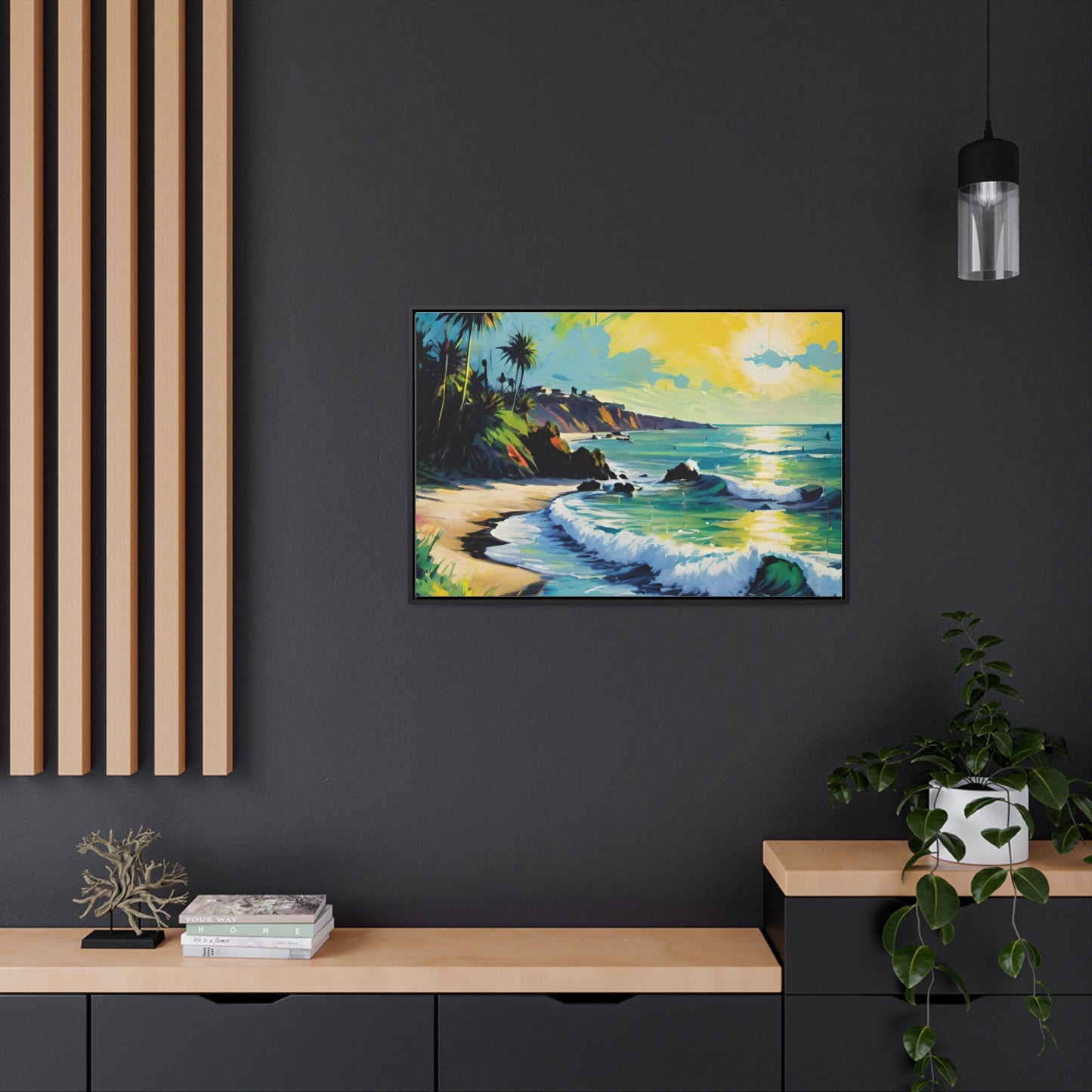 FIND YOUR HAPPY PLACE | Horizontal Framed Canvas