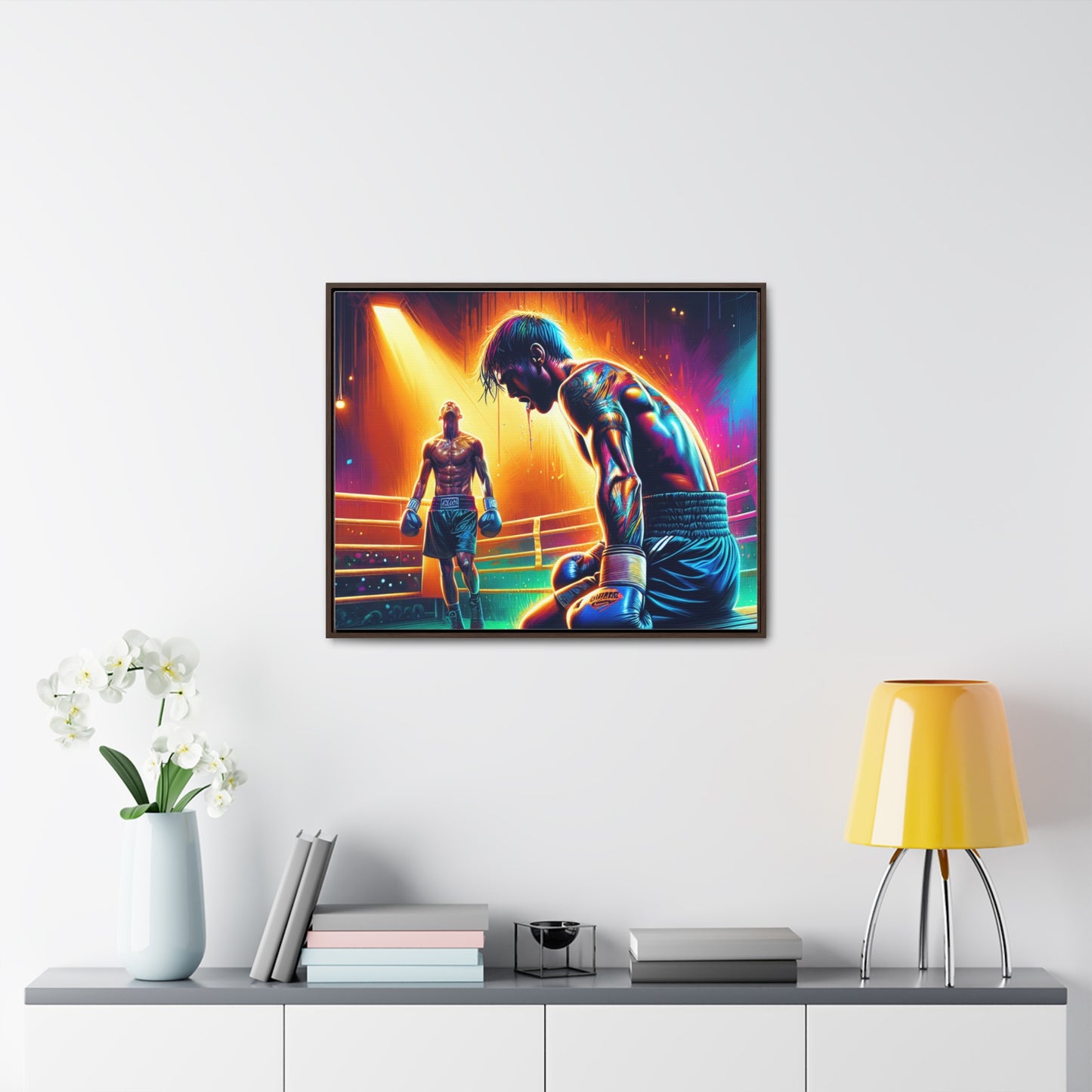 DEFY DEFEAT | Horizontal Framed Canvas