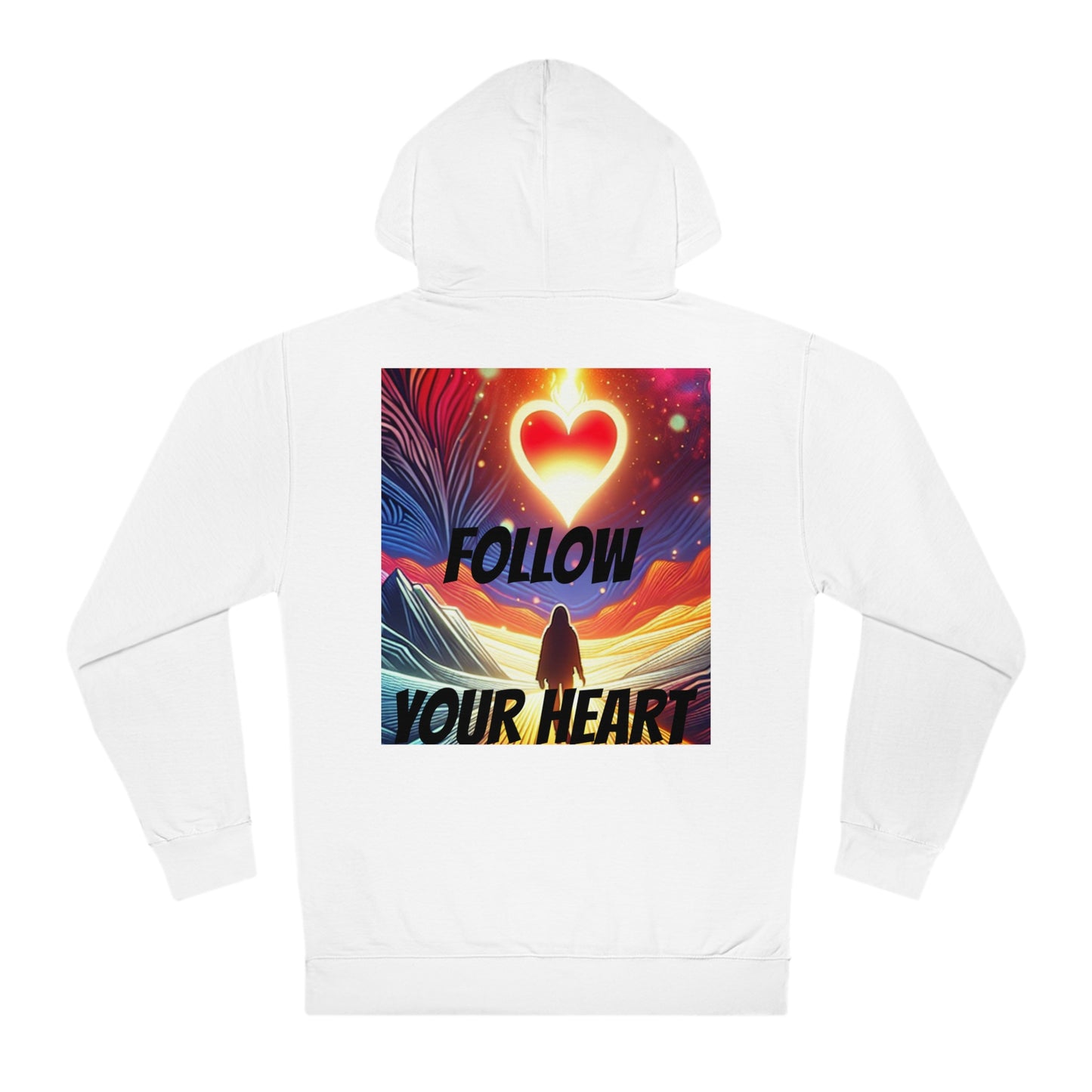 DECODED | FOLLOW YOUR HEART | Unisex Hooded Sweatshirt