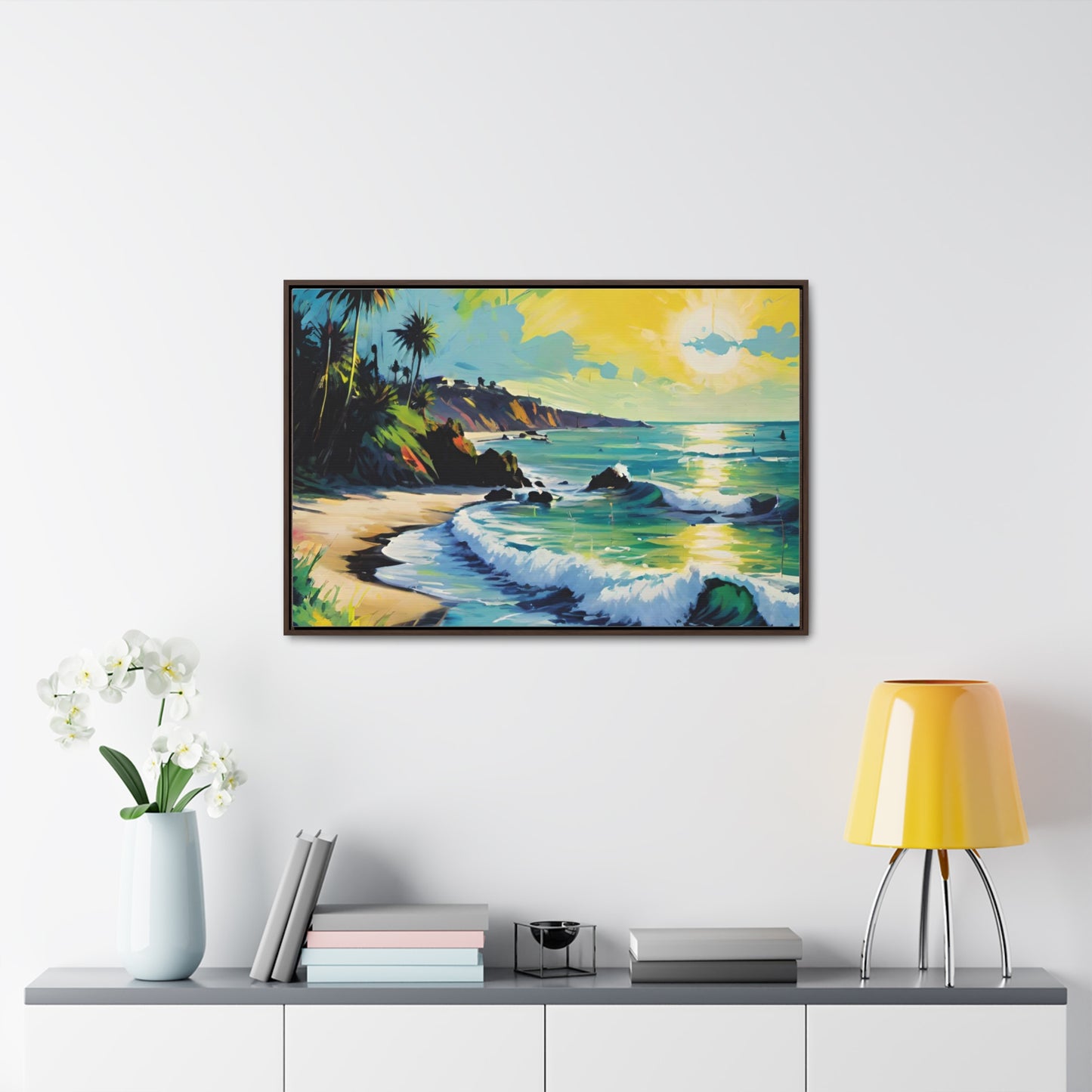 FIND YOUR HAPPY PLACE | Horizontal Framed Canvas