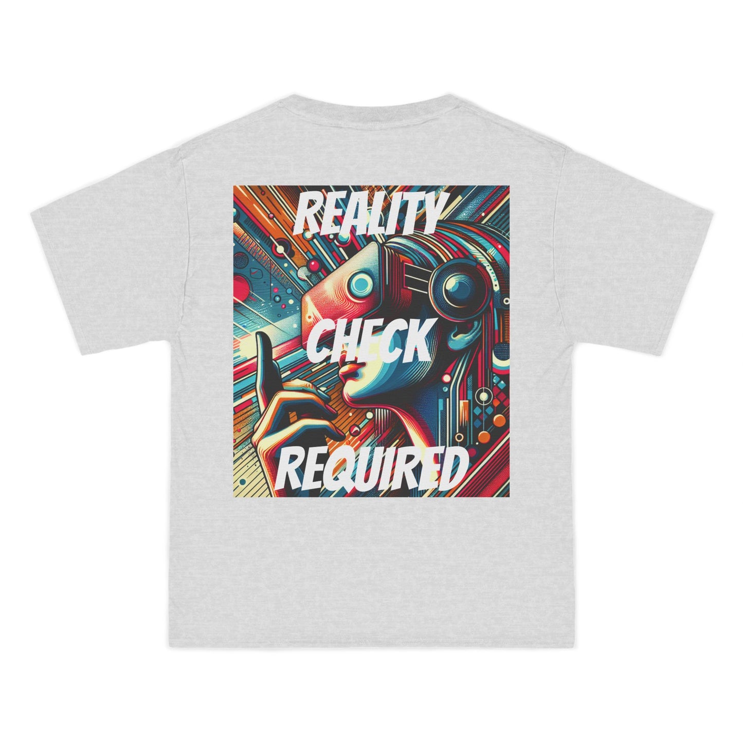 DECODED | REALITY CHECK REQUIRED | Unisex Beefy-T®  Short-Sleeve T-Shirt