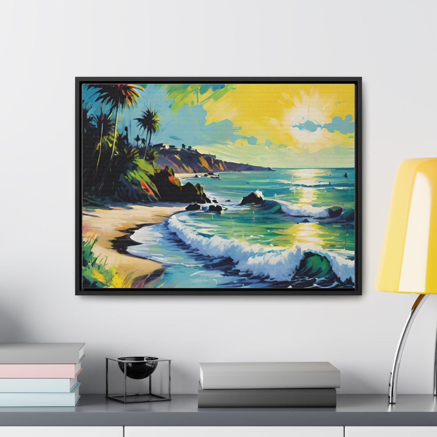 FIND YOUR HAPPY PLACE | Horizontal Framed Canvas