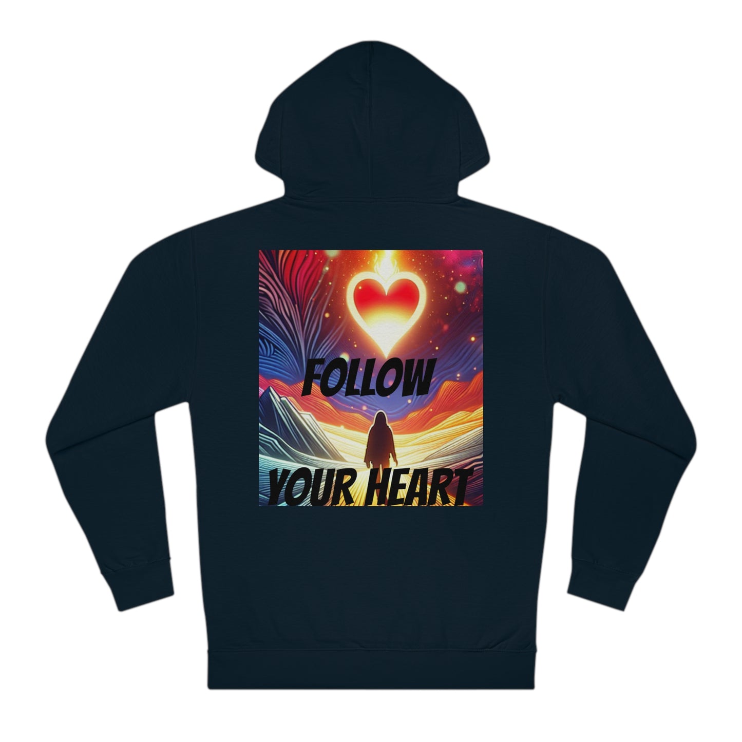 DECODED | FOLLOW YOUR HEART | Unisex Hooded Sweatshirt