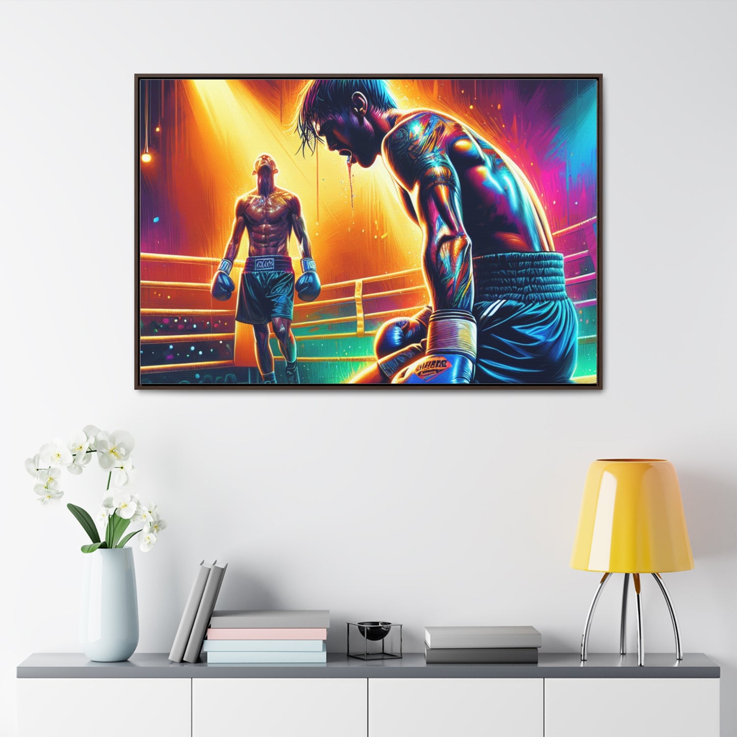 DEFY DEFEAT | Horizontal Framed Canvas