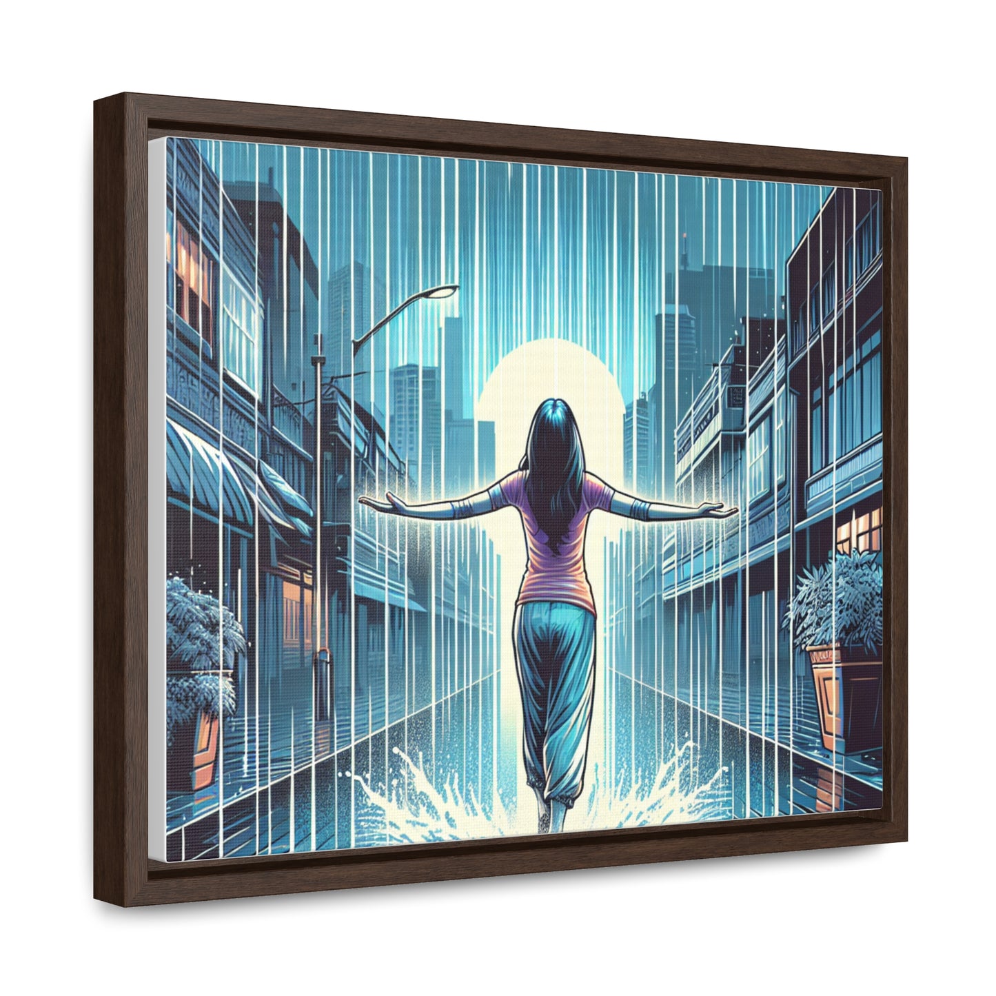 EMBRACE THE STORM | Horizontal Framed Canvas