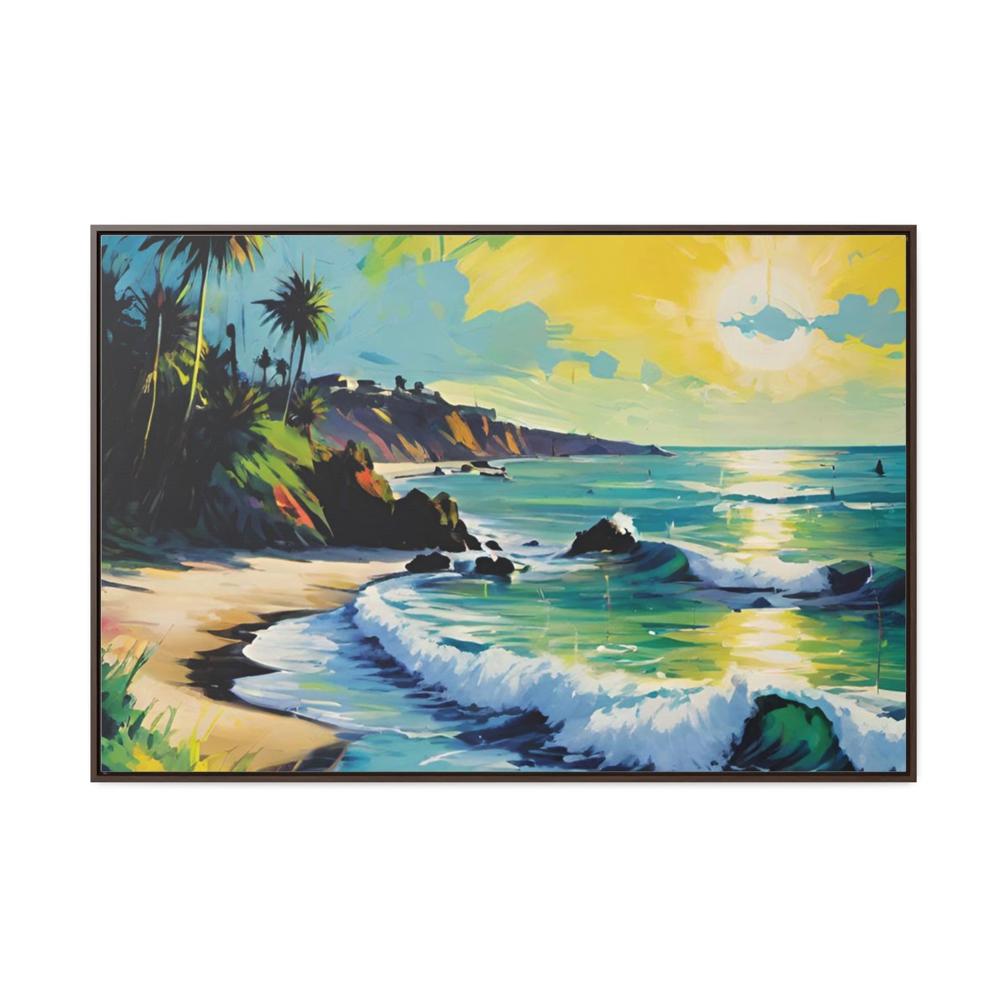 FIND YOUR HAPPY PLACE | Horizontal Framed Canvas