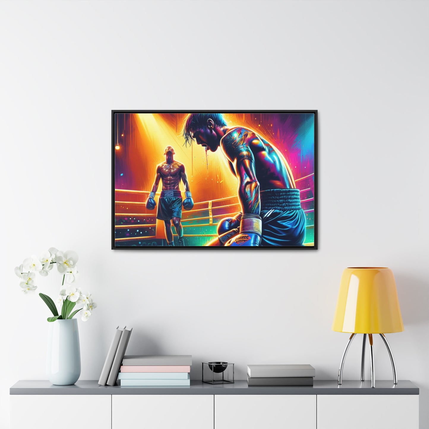 DEFY DEFEAT | Horizontal Framed Canvas