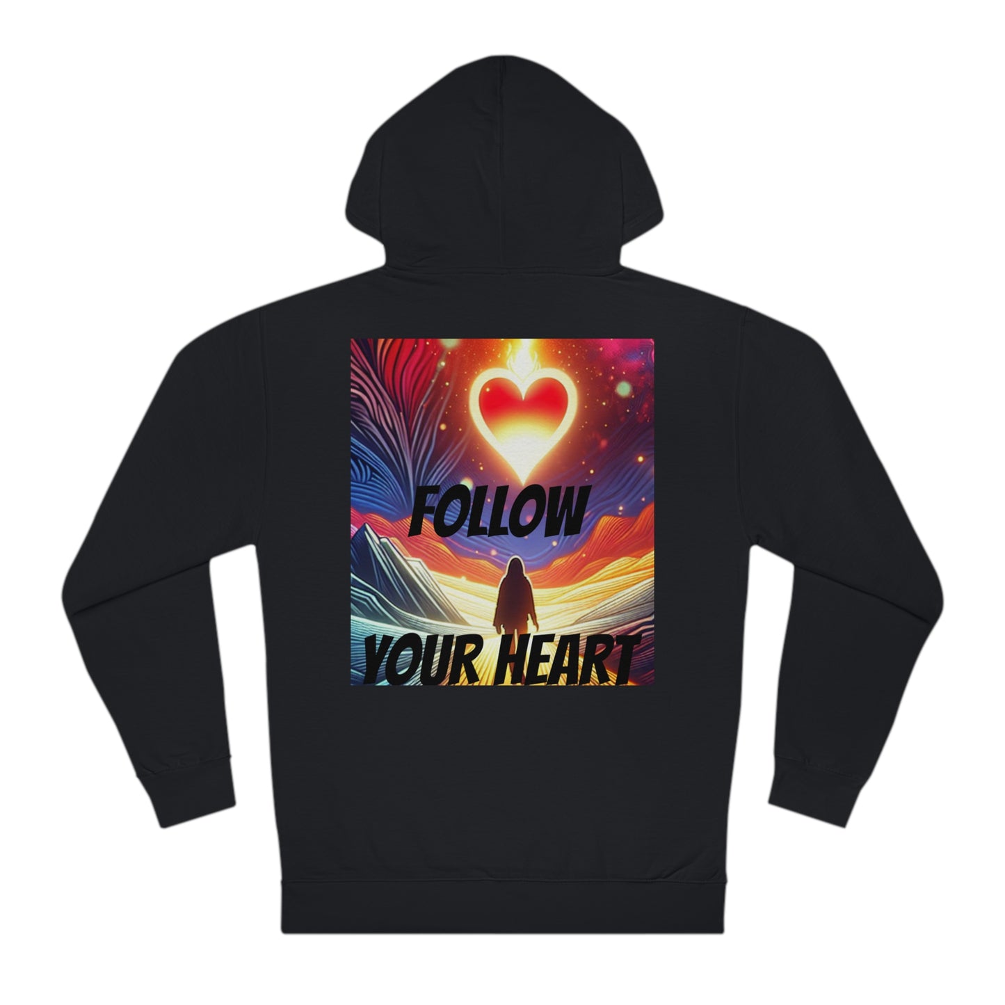 DECODED | FOLLOW YOUR HEART | Unisex Hooded Sweatshirt