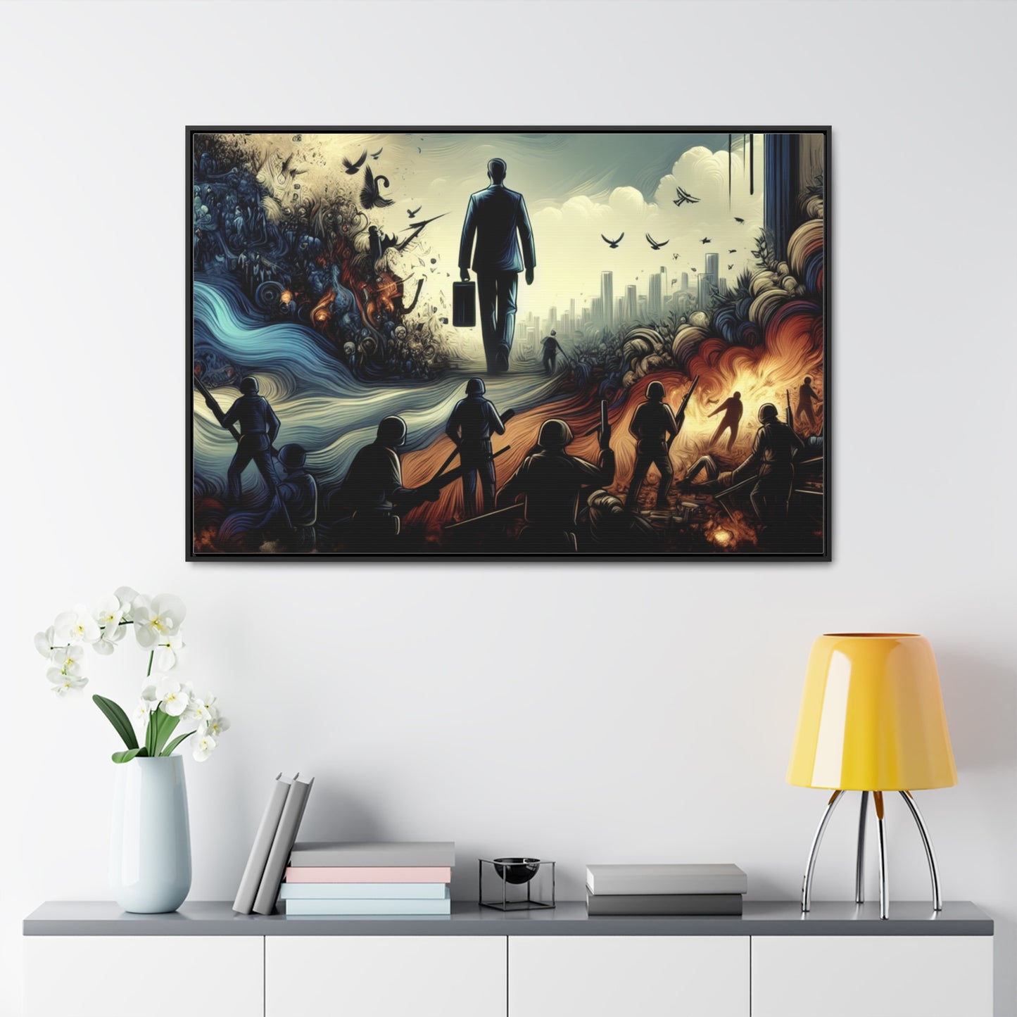 FEAR NO EVIL | Horizontal Framed Canvas