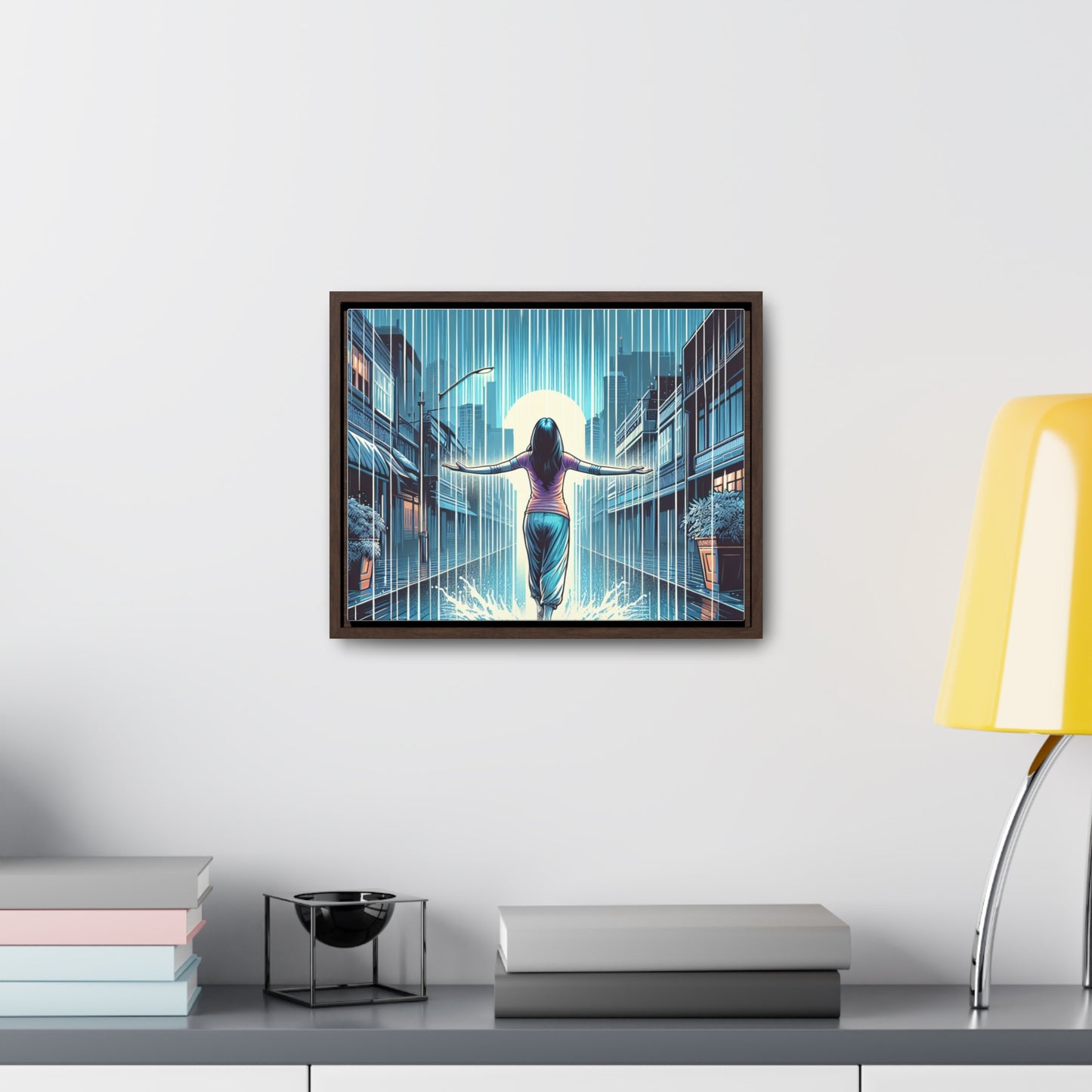 EMBRACE THE STORM | Horizontal Framed Canvas