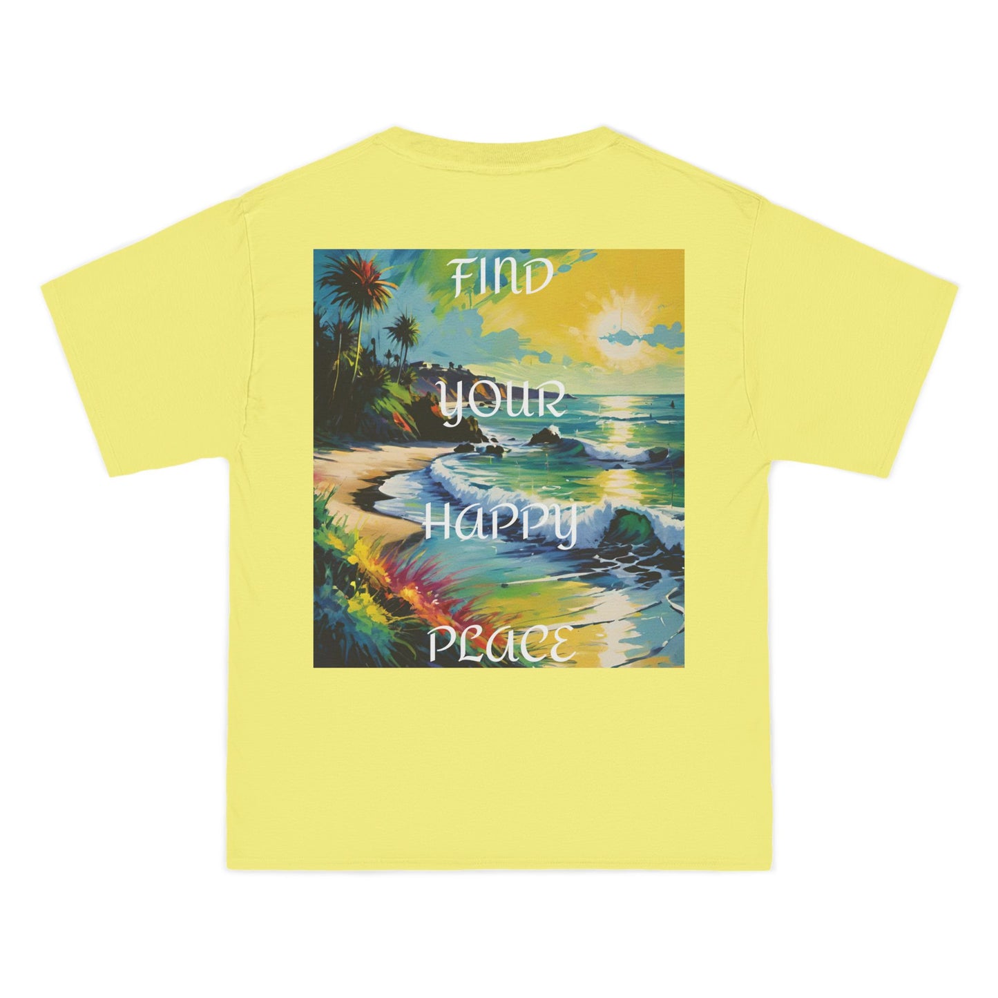 DECODED | FIND YOUR HAPPY PLACE | Unisex Beefy-T®  Short-Sleeve T-Shirt