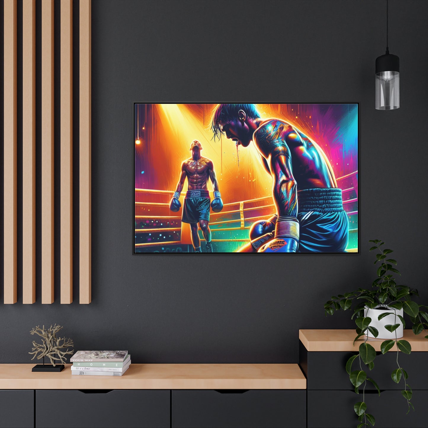 DEFY DEFEAT | Horizontal Framed Canvas