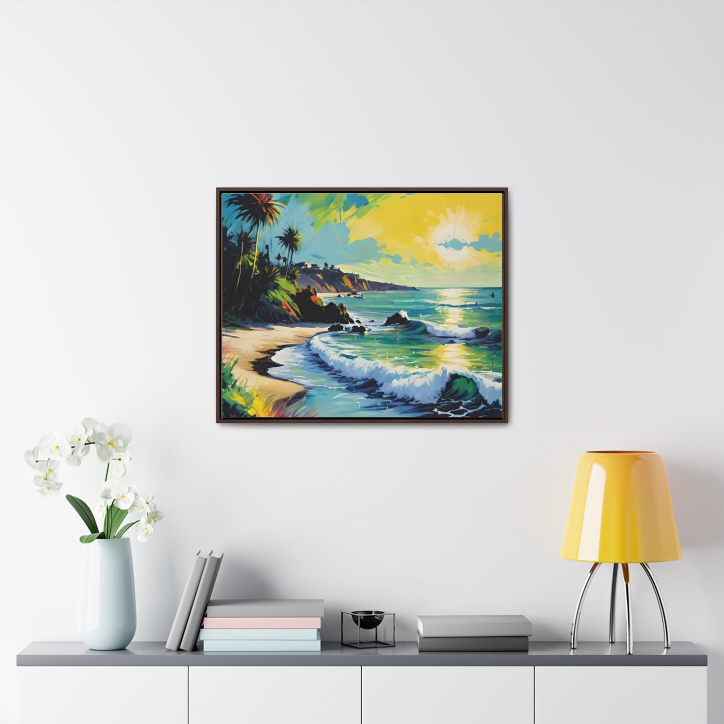 FIND YOUR HAPPY PLACE | Horizontal Framed Canvas