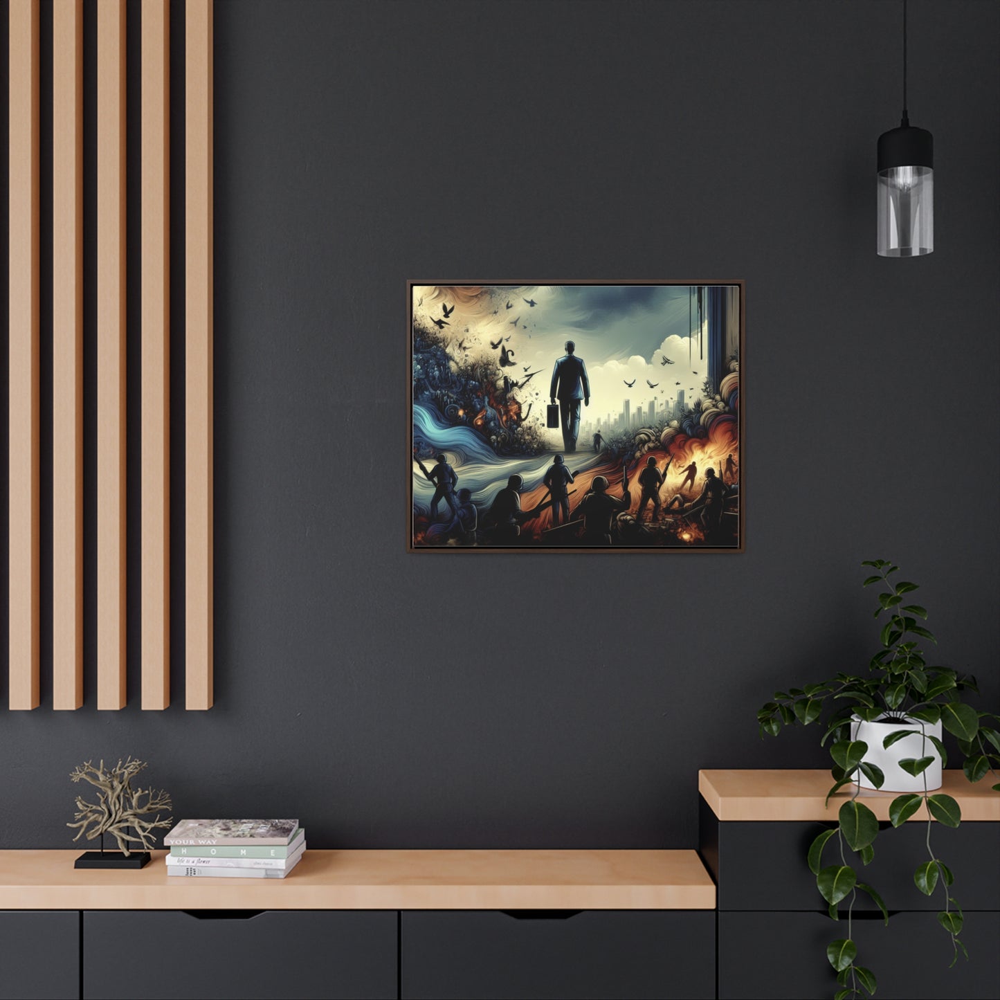 FEAR NO EVIL | Horizontal Framed Canvas