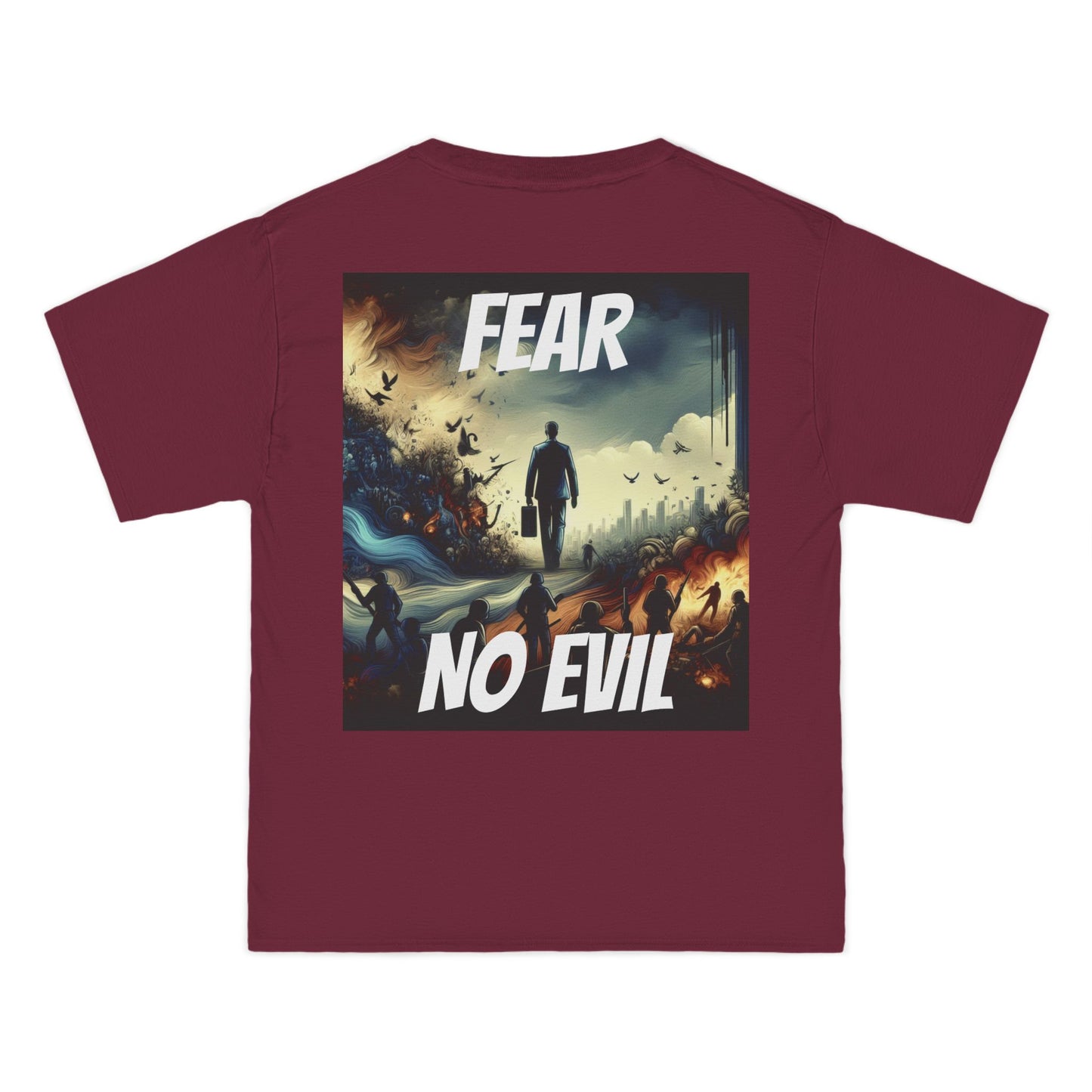 DECODED | FEAR NO EVIL | Unisex Beefy-T®  Short-Sleeve T-Shirt