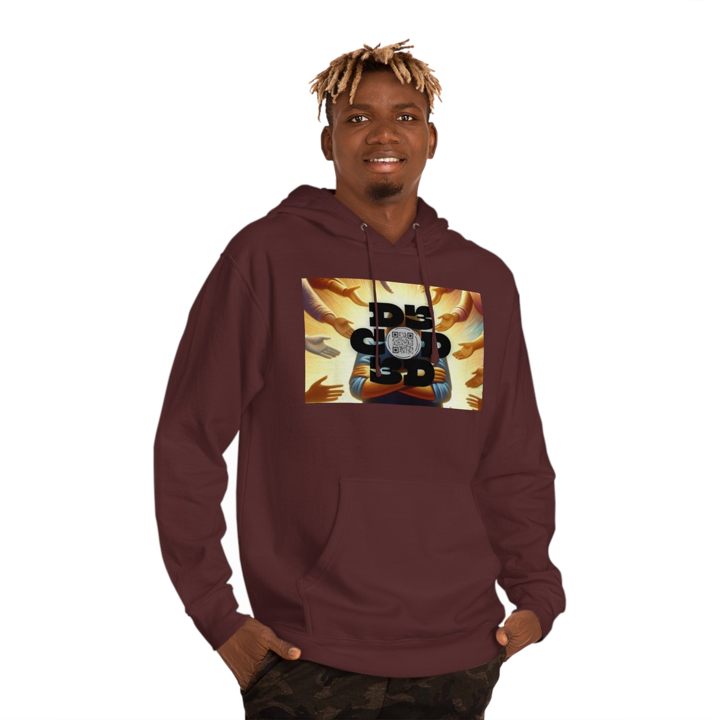 ENCODED | YOU ARE NOT ALONE | Unisex Hooded Sweatshirt