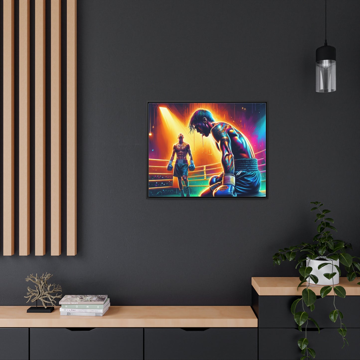 DEFY DEFEAT | Horizontal Framed Canvas