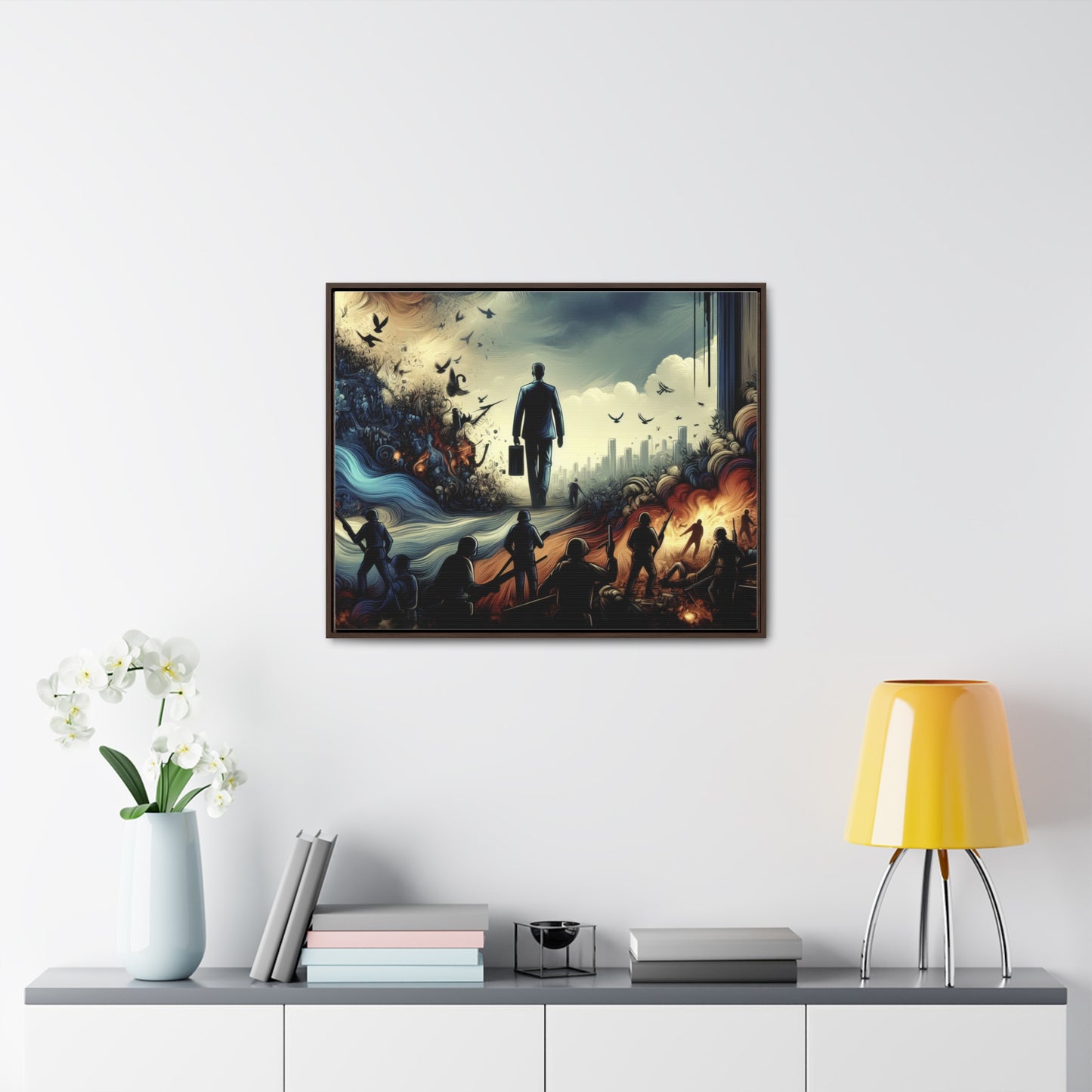 FEAR NO EVIL | Horizontal Framed Canvas