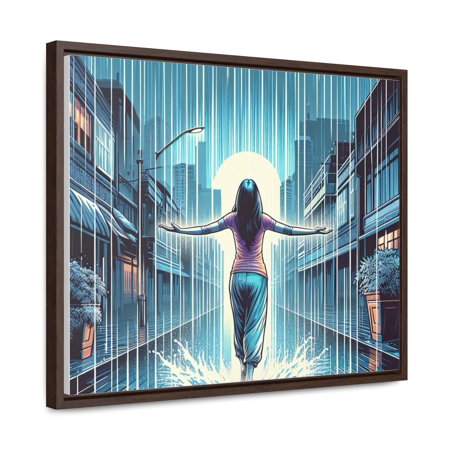 EMBRACE THE STORM | Horizontal Framed Canvas