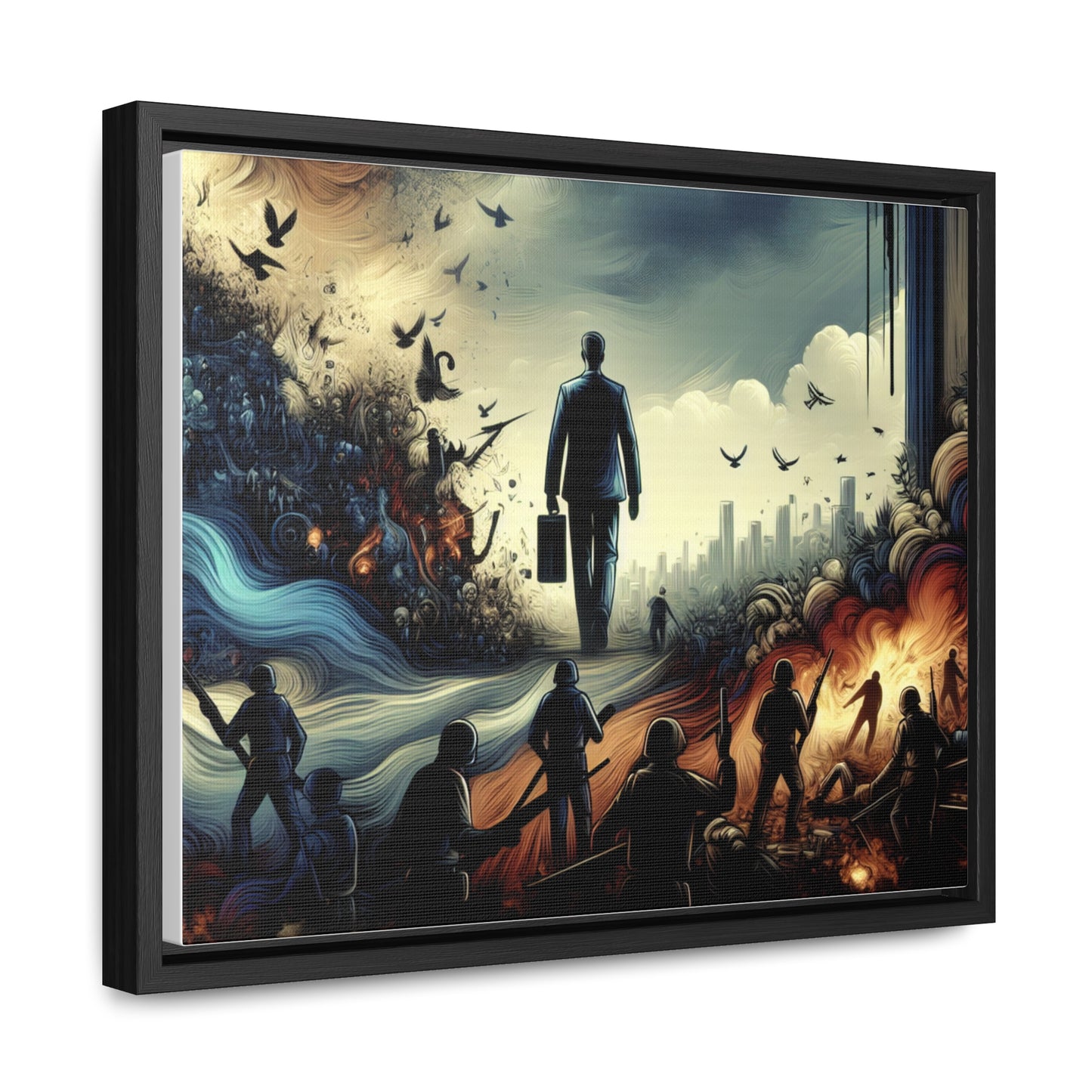 FEAR NO EVIL | Horizontal Framed Canvas