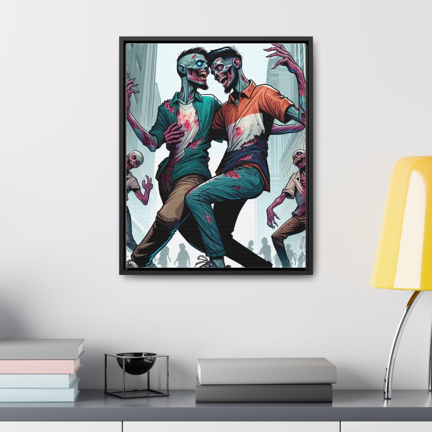 LOVE CONQUERS ALL | Vertical Framed Canvas