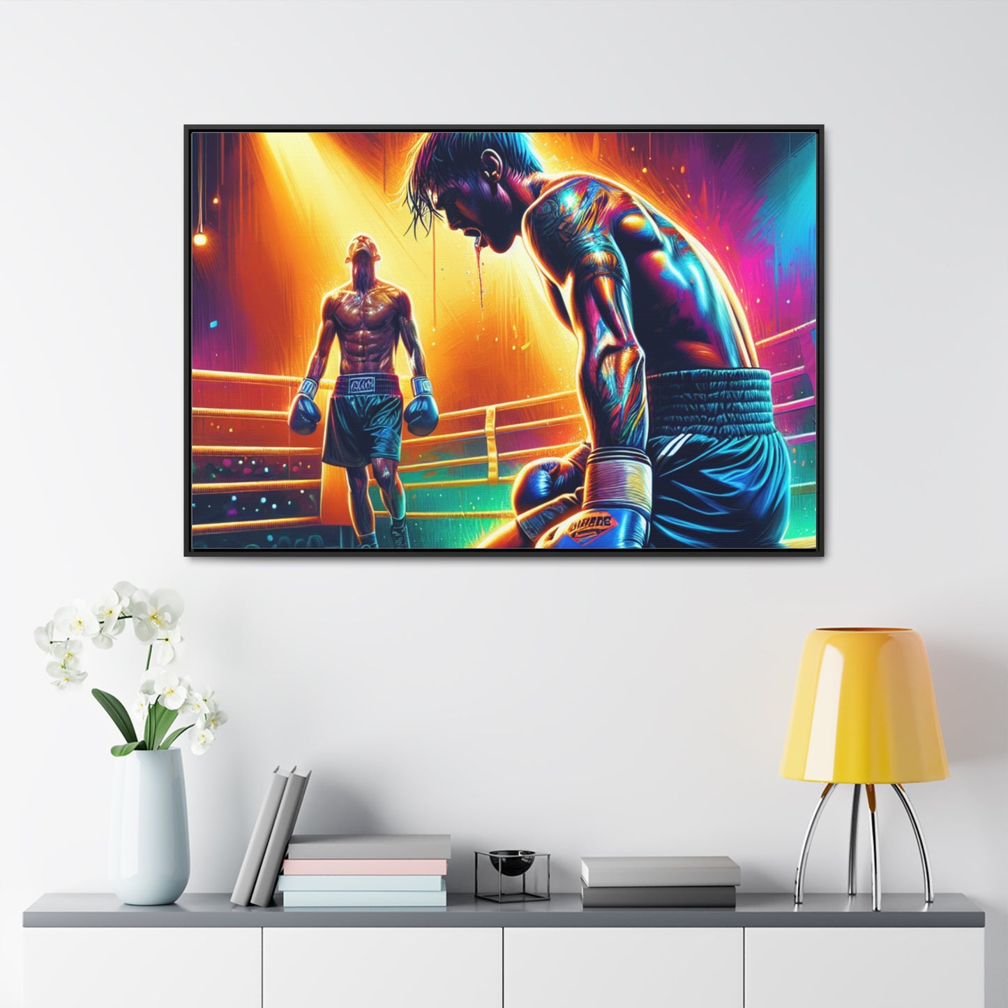 DEFY DEFEAT | Horizontal Framed Canvas