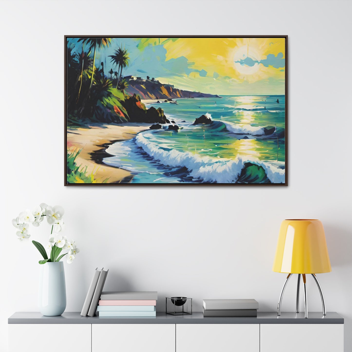 FIND YOUR HAPPY PLACE | Horizontal Framed Canvas