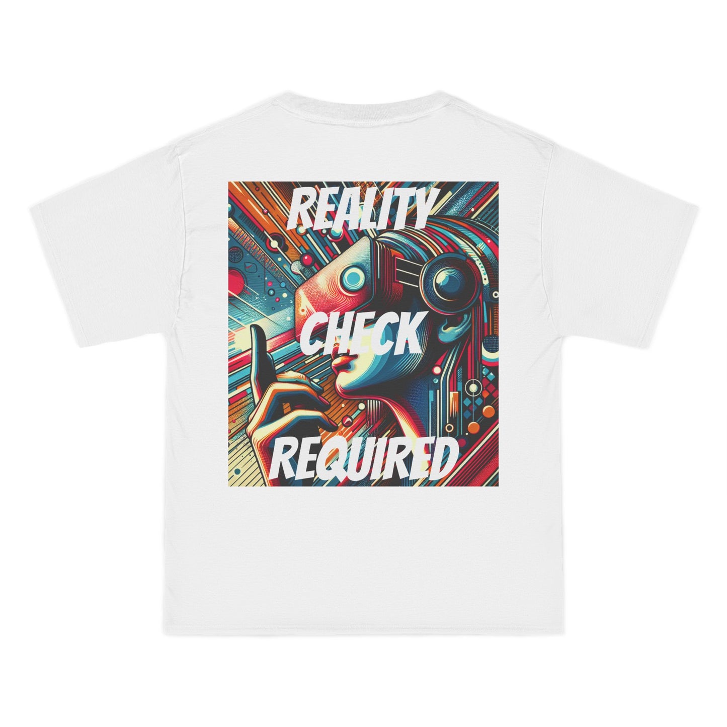 DECODED | REALITY CHECK REQUIRED | Unisex Beefy-T®  Short-Sleeve T-Shirt