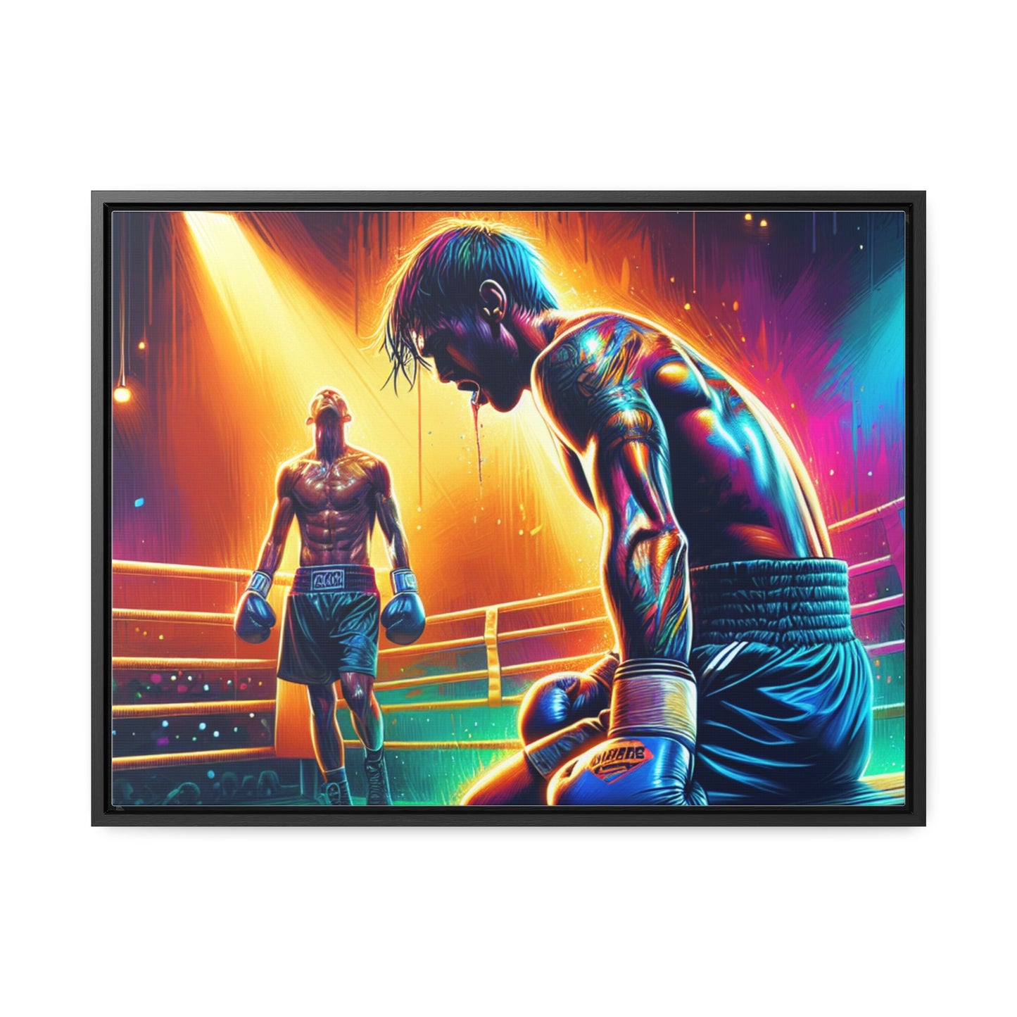 DEFY DEFEAT | Horizontal Framed Canvas