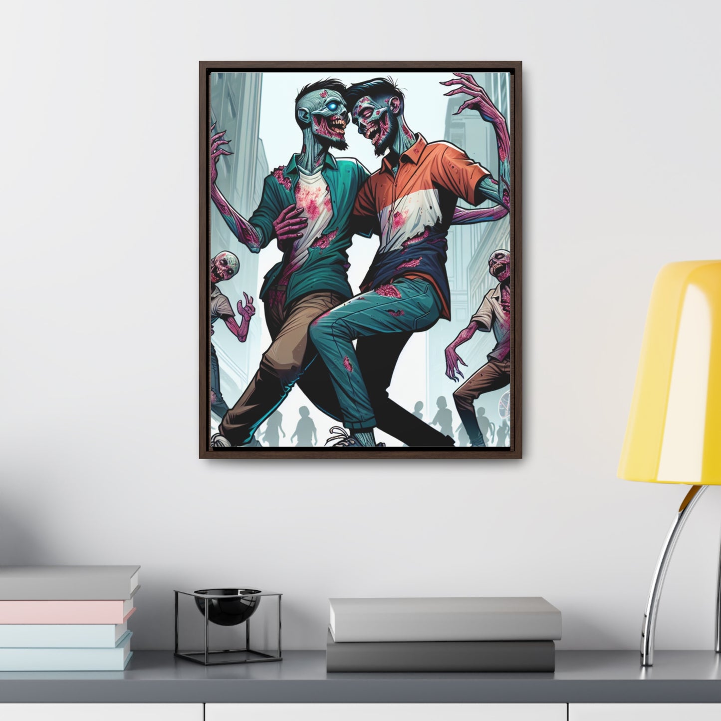 LOVE CONQUERS ALL | Vertical Framed Canvas