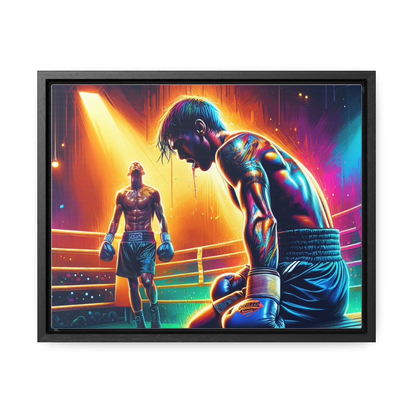 DEFY DEFEAT | Horizontal Framed Canvas