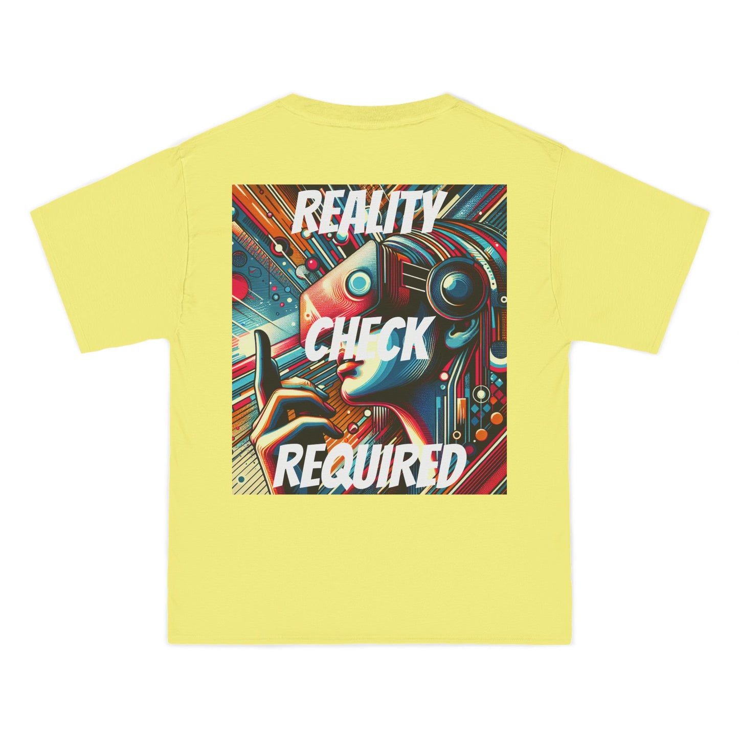 DECODED | REALITY CHECK REQUIRED | Unisex Beefy-T®  Short-Sleeve T-Shirt