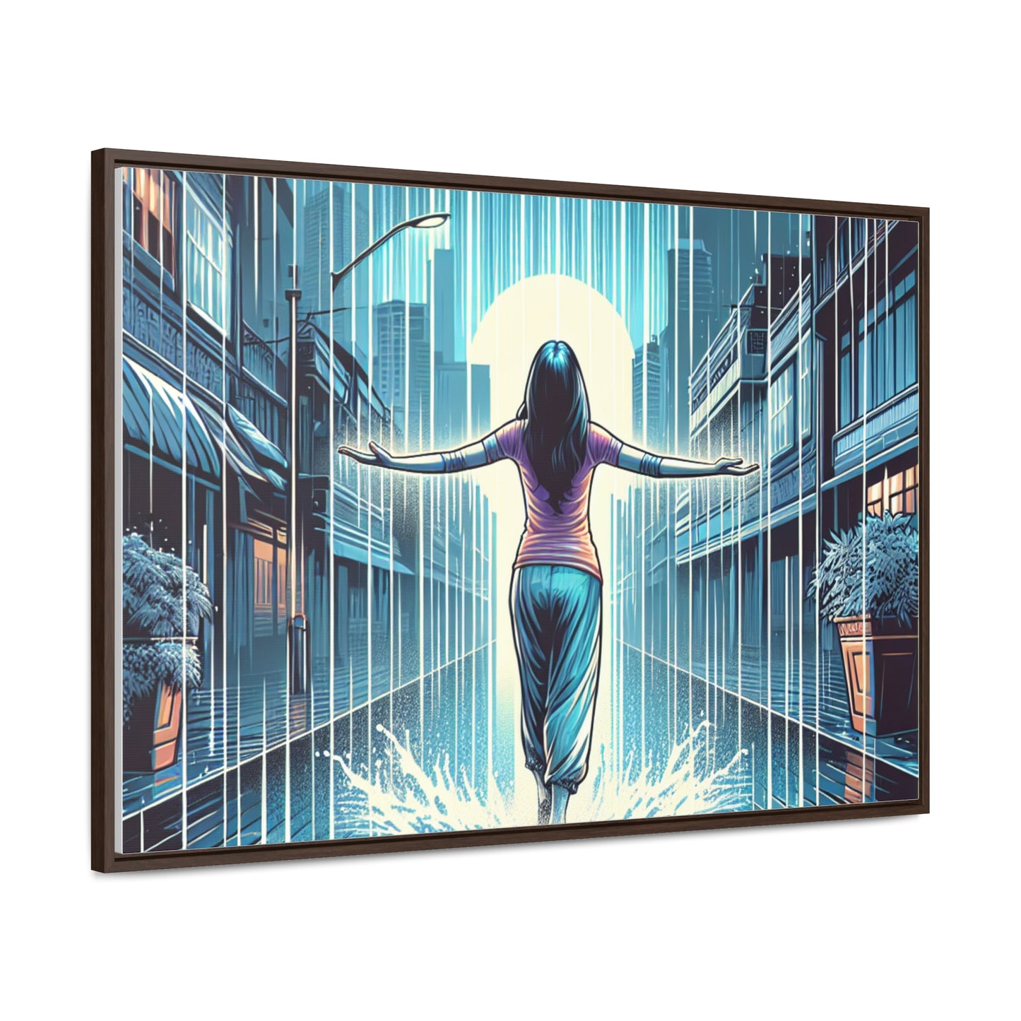 EMBRACE THE STORM | Horizontal Framed Canvas