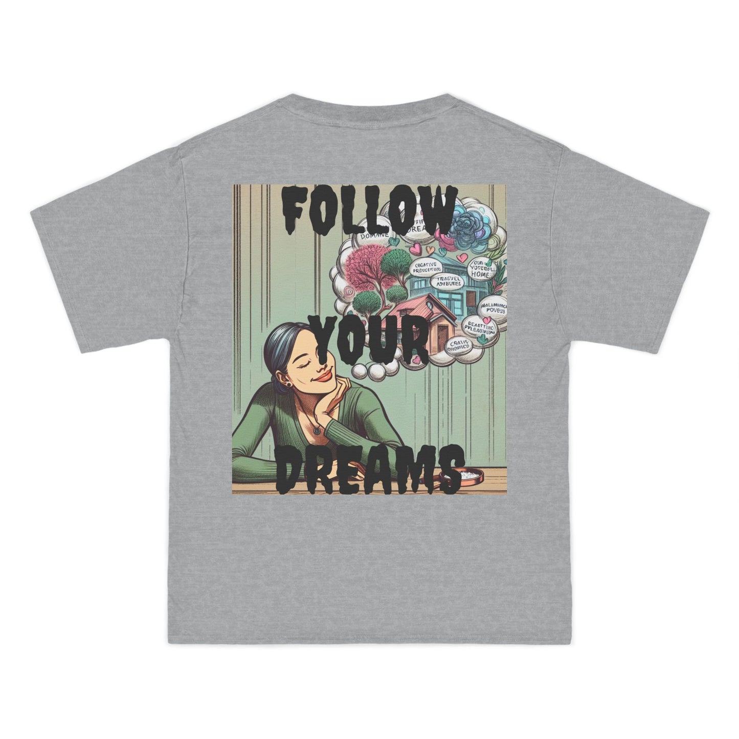 DECODED | FOLLOW YOUR DREAMS | Unisex Beefy-T® short-sleeve T-shirt