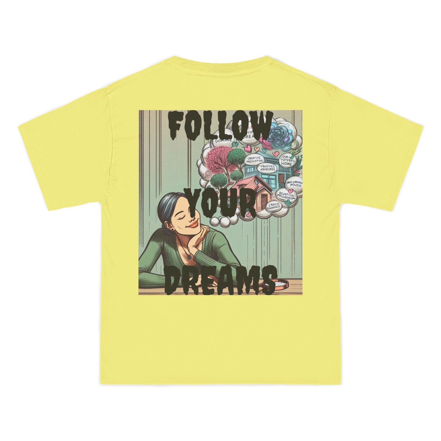 DECODED | FOLLOW YOUR DREAMS | Unisex Beefy-T® short-sleeve T-shirt