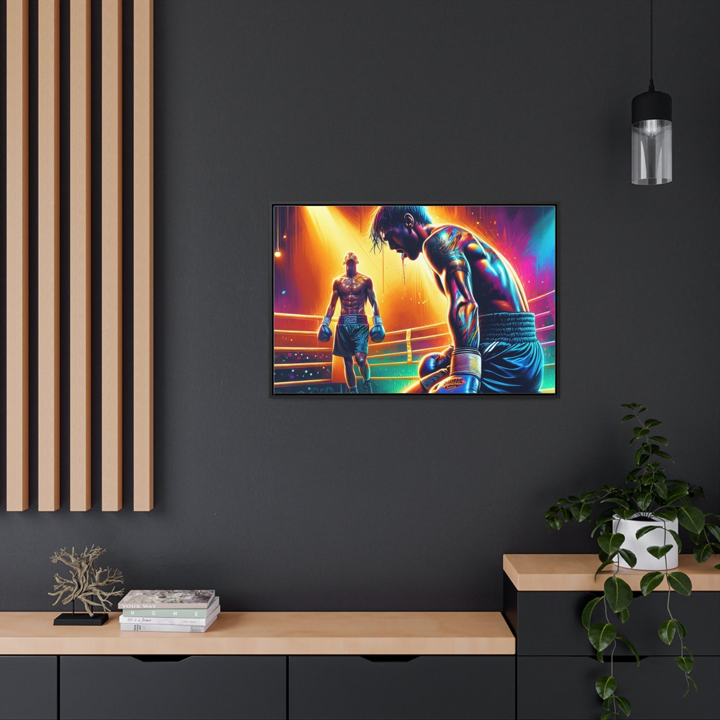 DEFY DEFEAT | Horizontal Framed Canvas