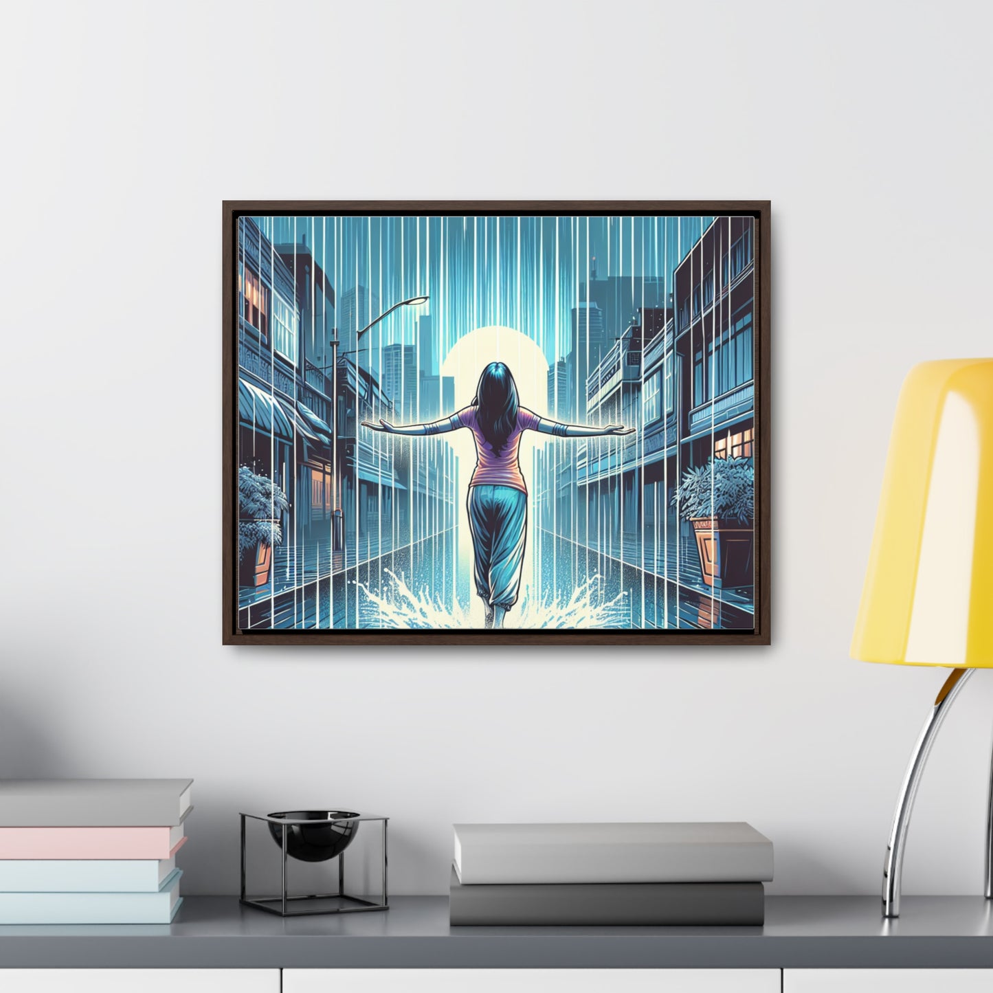 EMBRACE THE STORM | Horizontal Framed Canvas